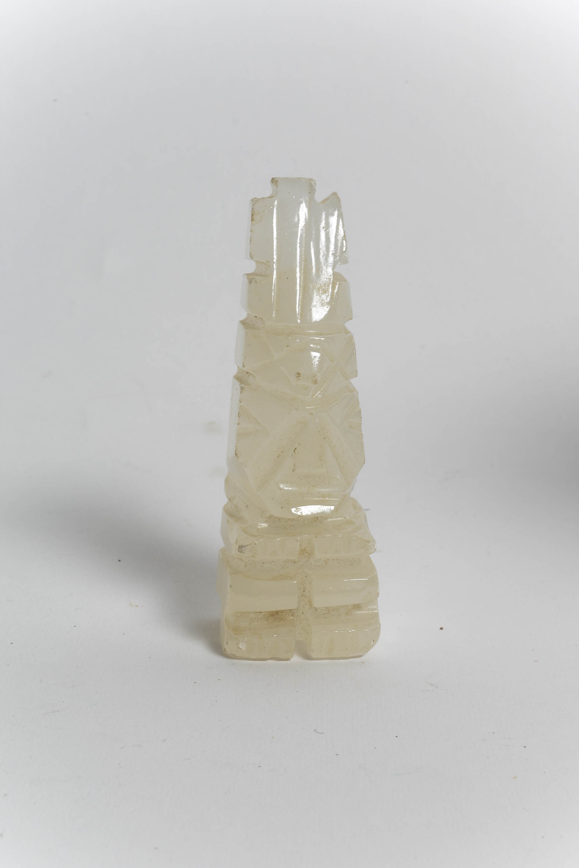 Vintage Egyptian Jade Carved Statues