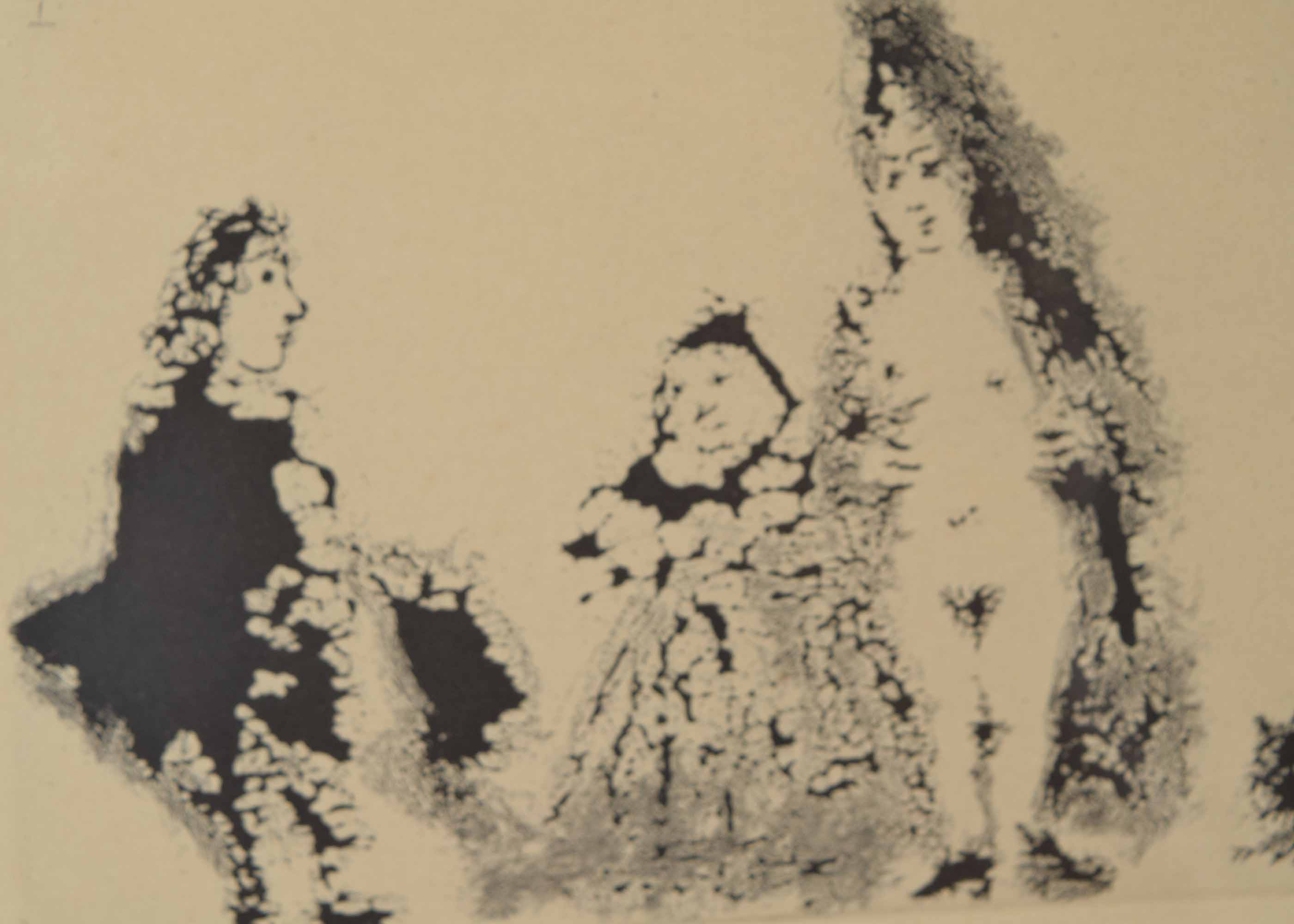 Picasso "La Celestine Acte I" Sugar Lift on Paper Print