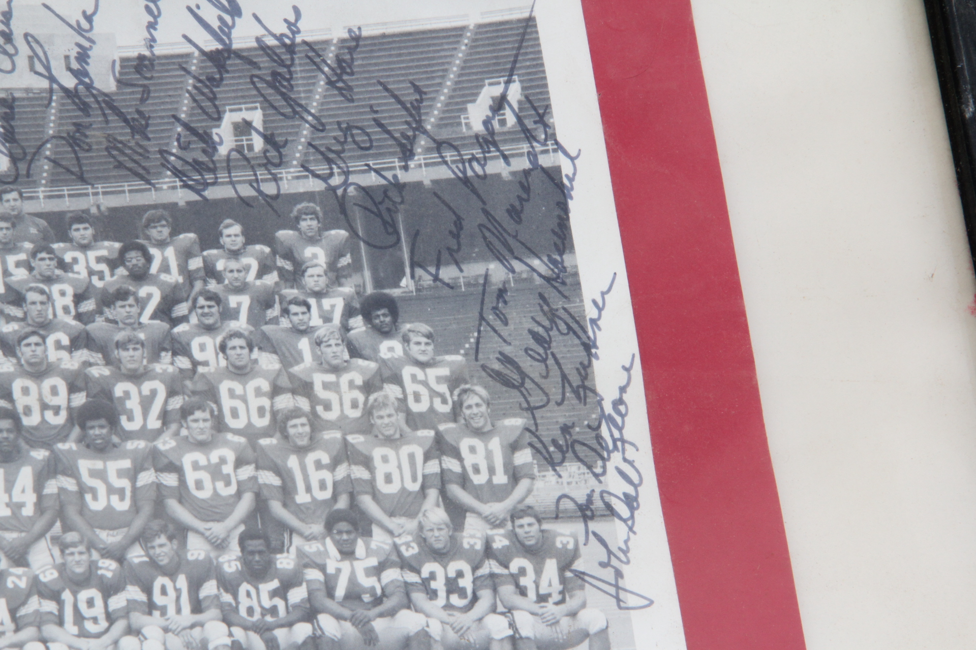 Signed Woody Hayes 1971 Ohio State Buckeyes Photograph
