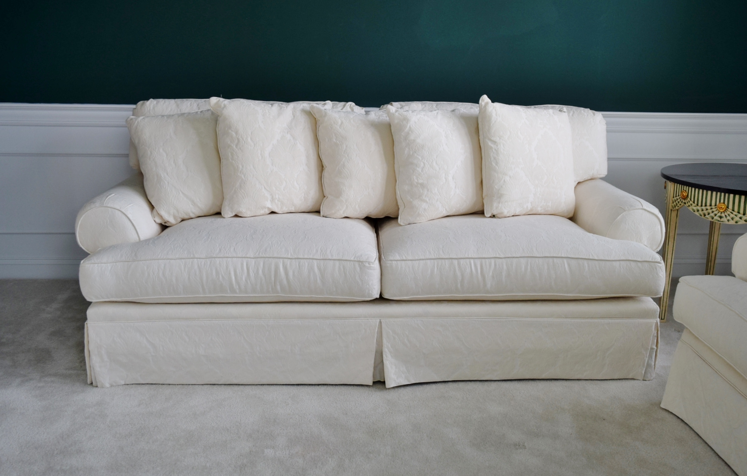Ivory Four-Cushion Sofa