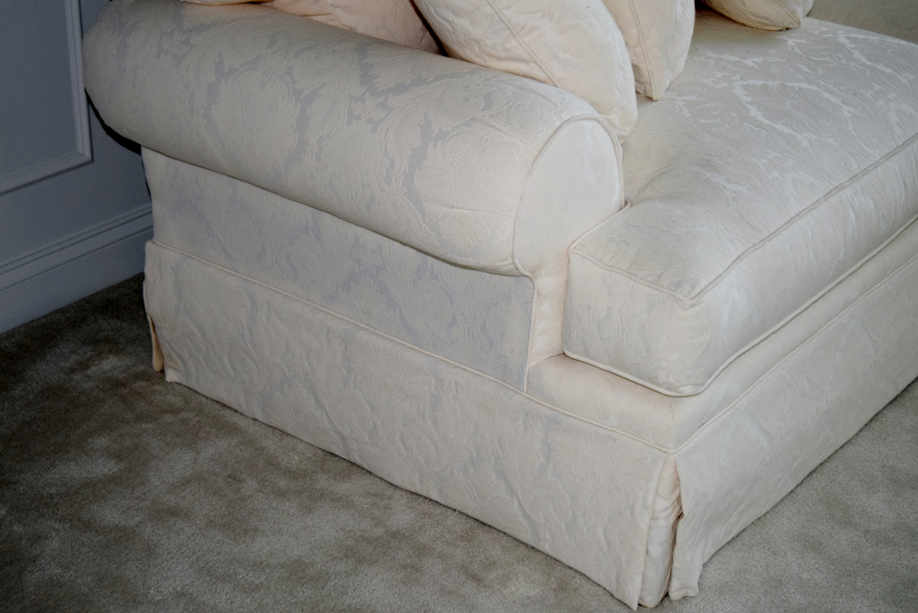 Ivory Four-Cushion Sofa