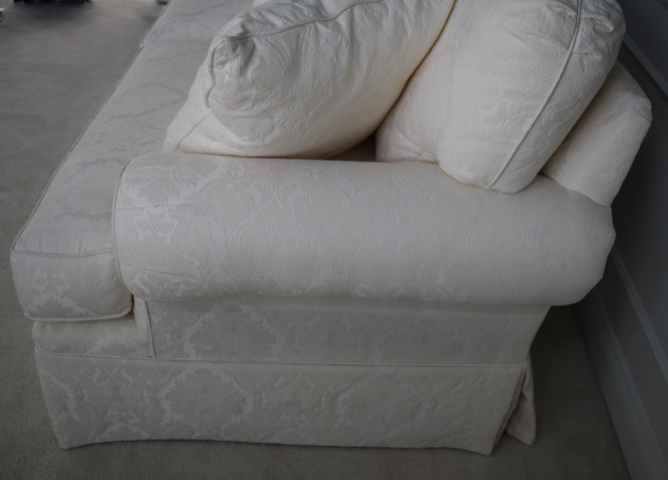 Ivory Four-Cushion Sofa
