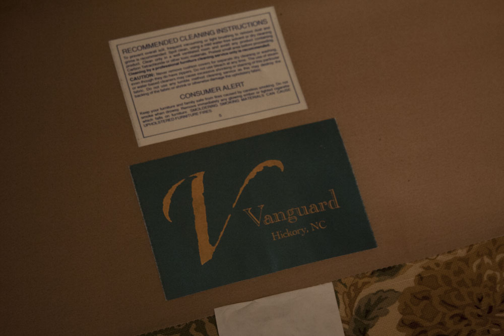 Upholstered Floral Arm Chair