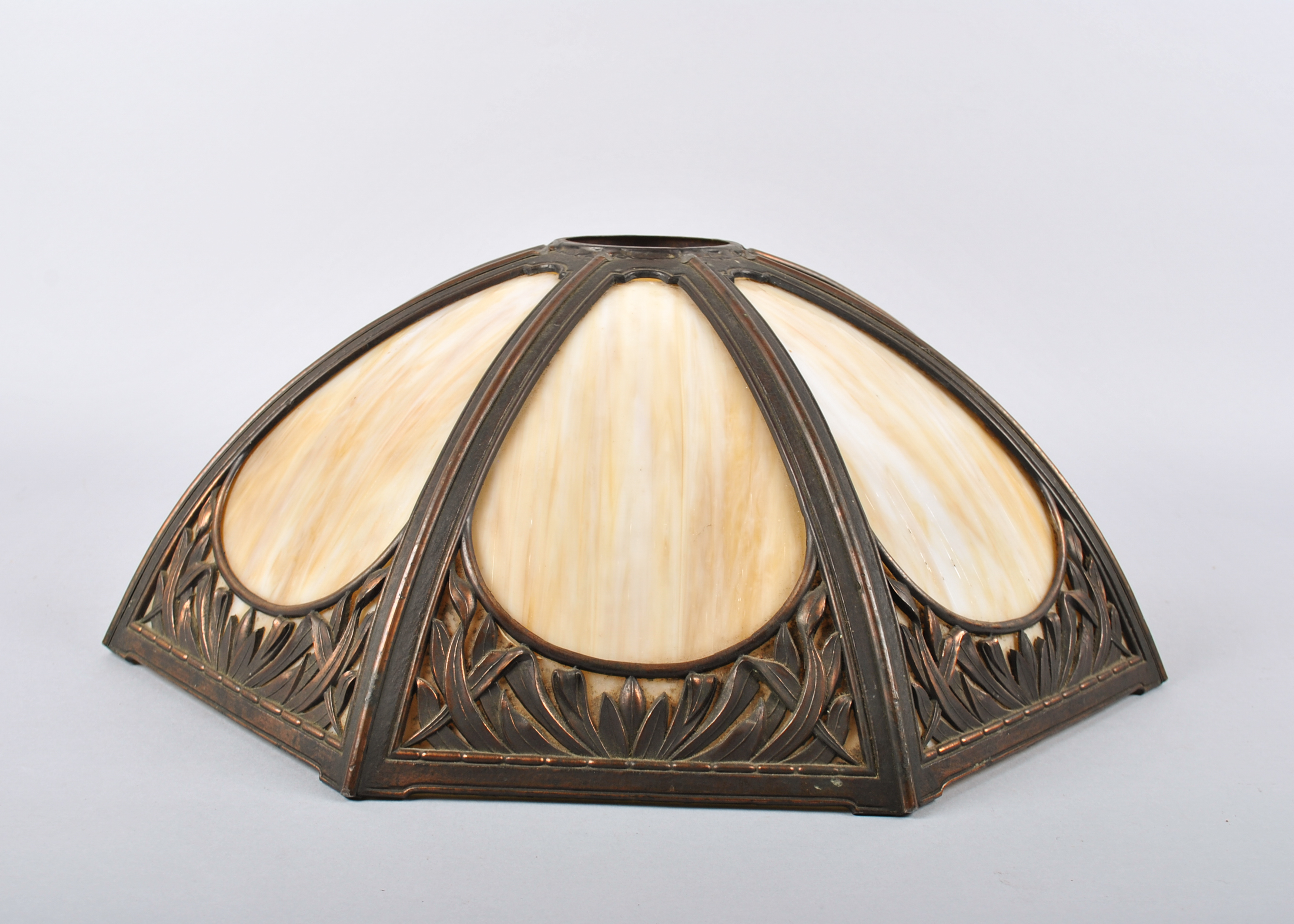 Vintage Slag Glass Lamp Shade