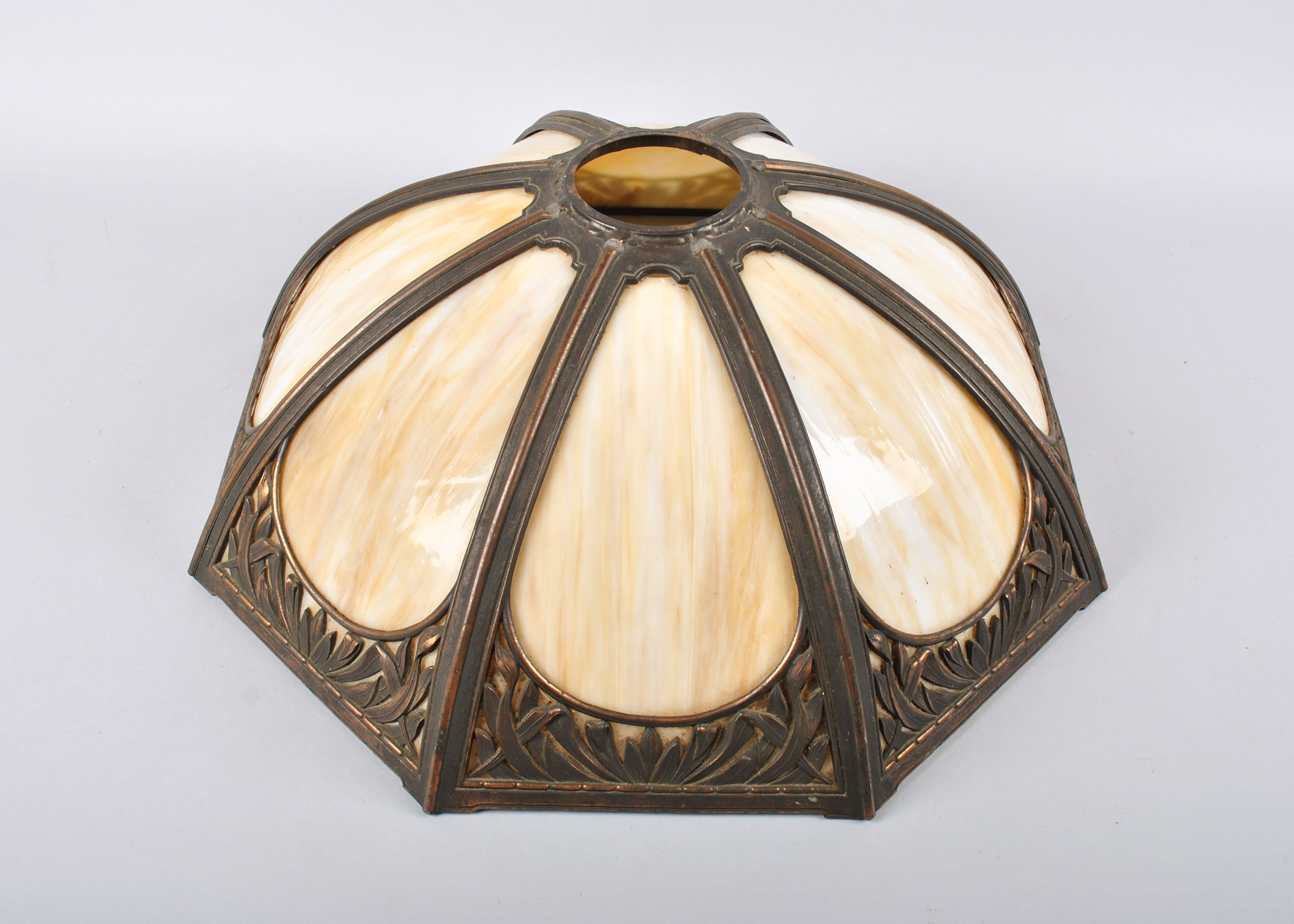 Vintage Slag Glass Lamp Shade