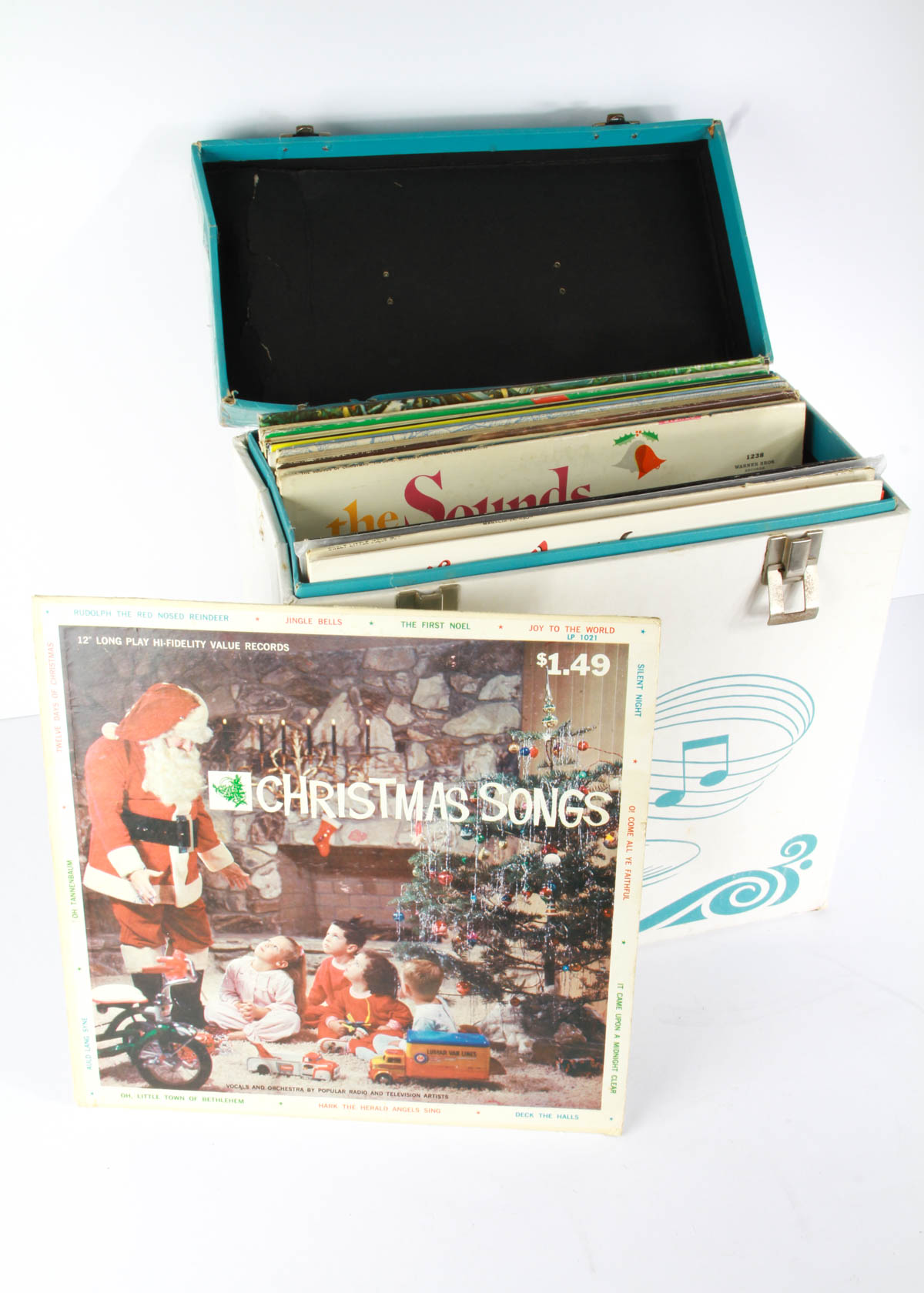 Collection of Vintage Christmas Vinyl Records