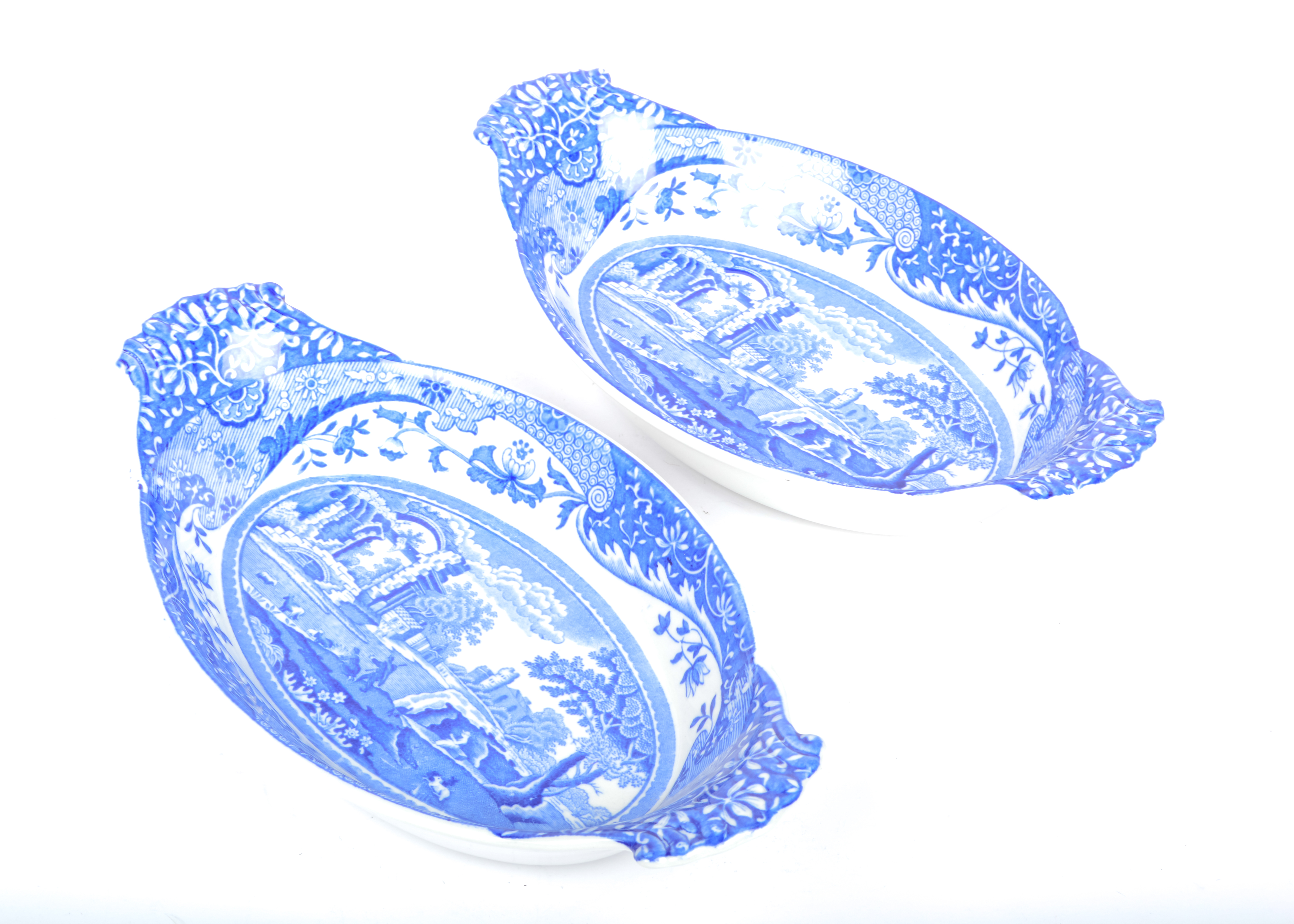 Spode Blue and White Serving Ware