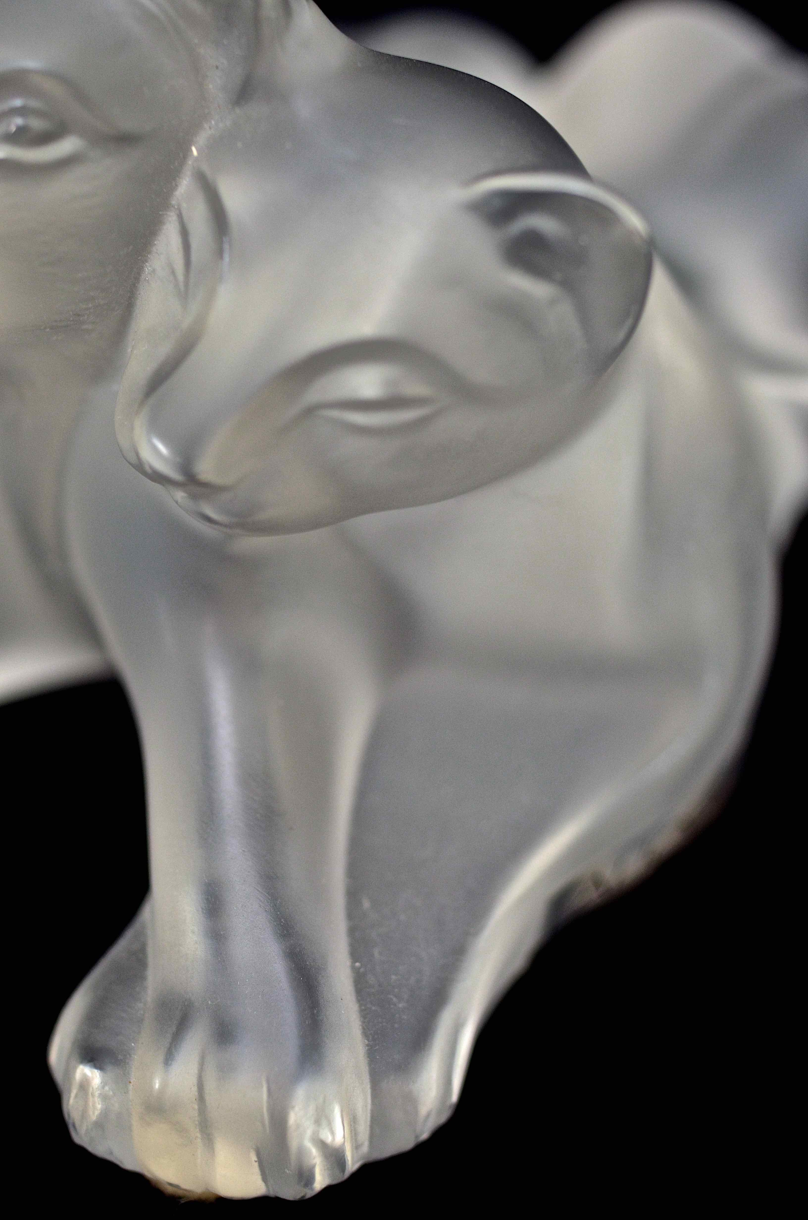 Lalique Tambwee Lion Cub Sculpture