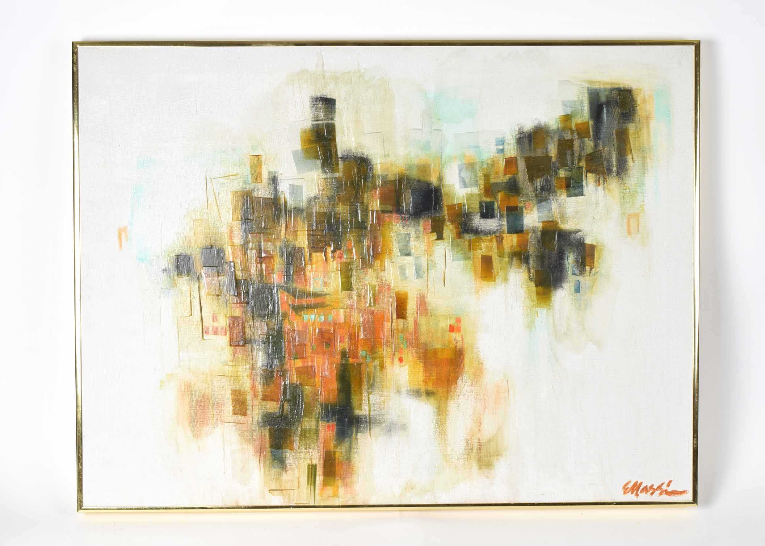 Eugene Massin Original Abstract Oil on Canvas