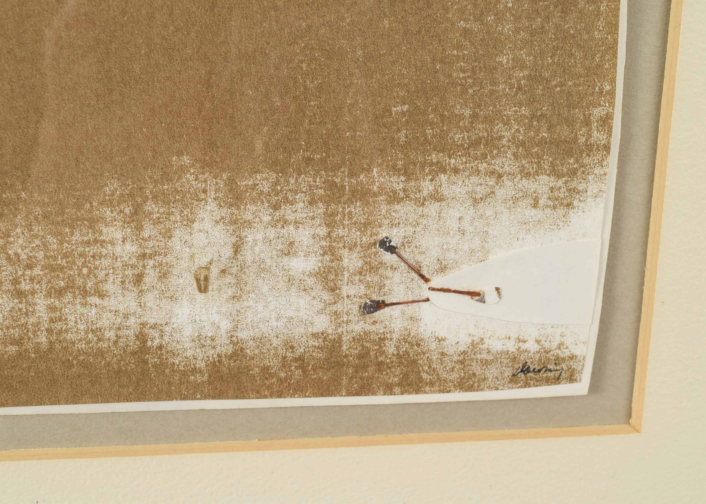 Original Joe Downing Mixed Media Assemblage Modern Abstract