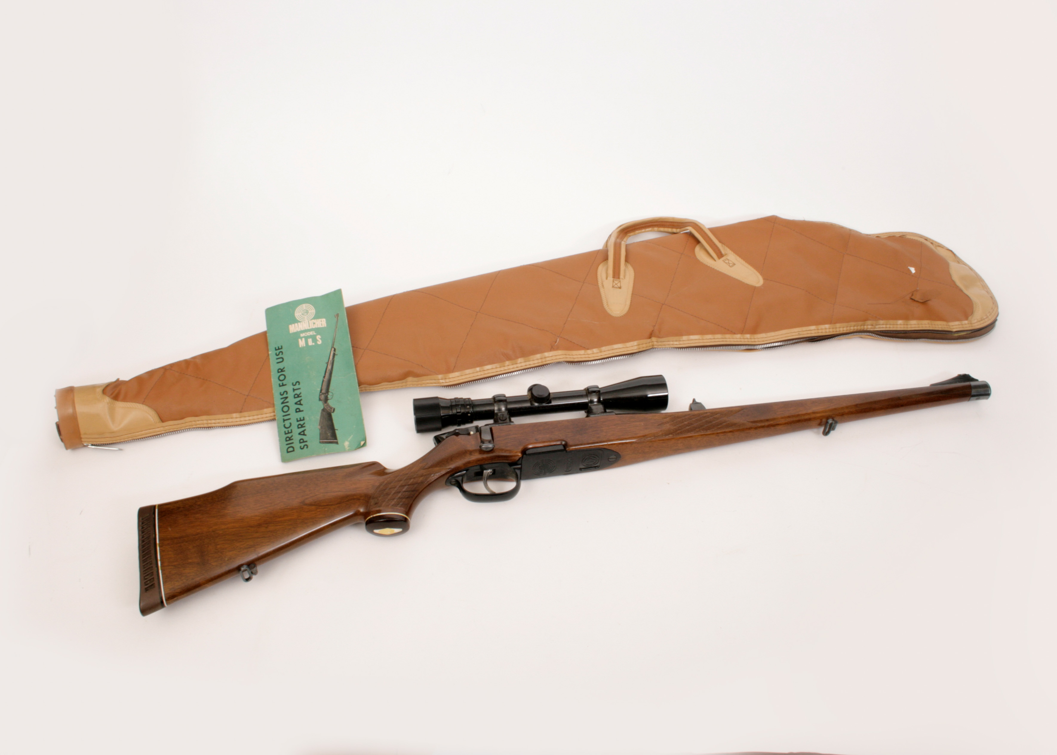 Steyr Mannlicher Model M 30-06 Hunting Rifle With Scope in Case