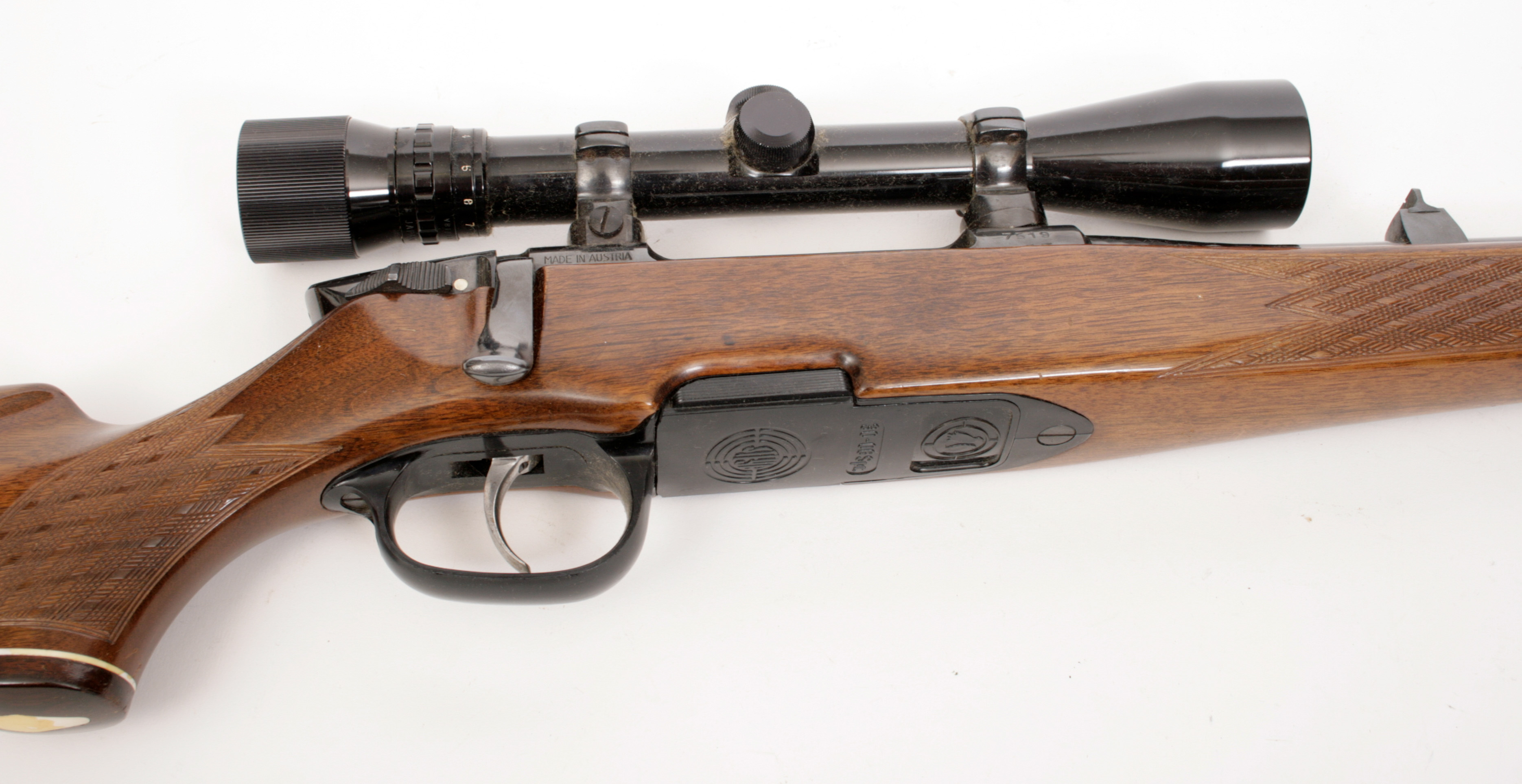 Steyr Mannlicher Model M 30-06 Hunting Rifle With Scope in Case