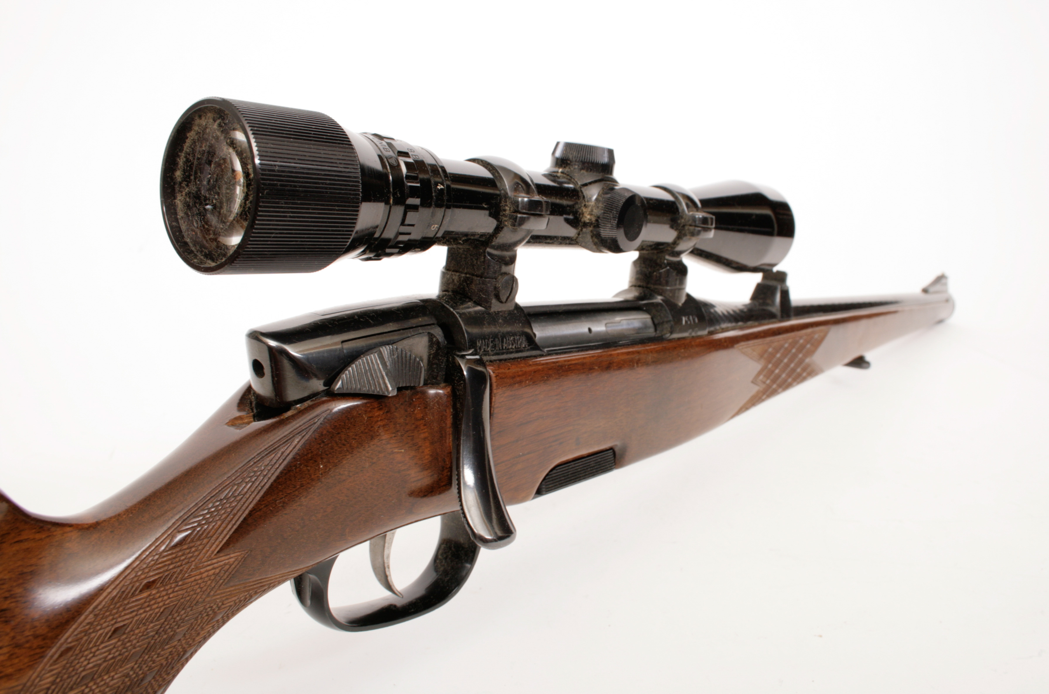 Steyr Mannlicher Model M 30-06 Hunting Rifle With Scope in Case