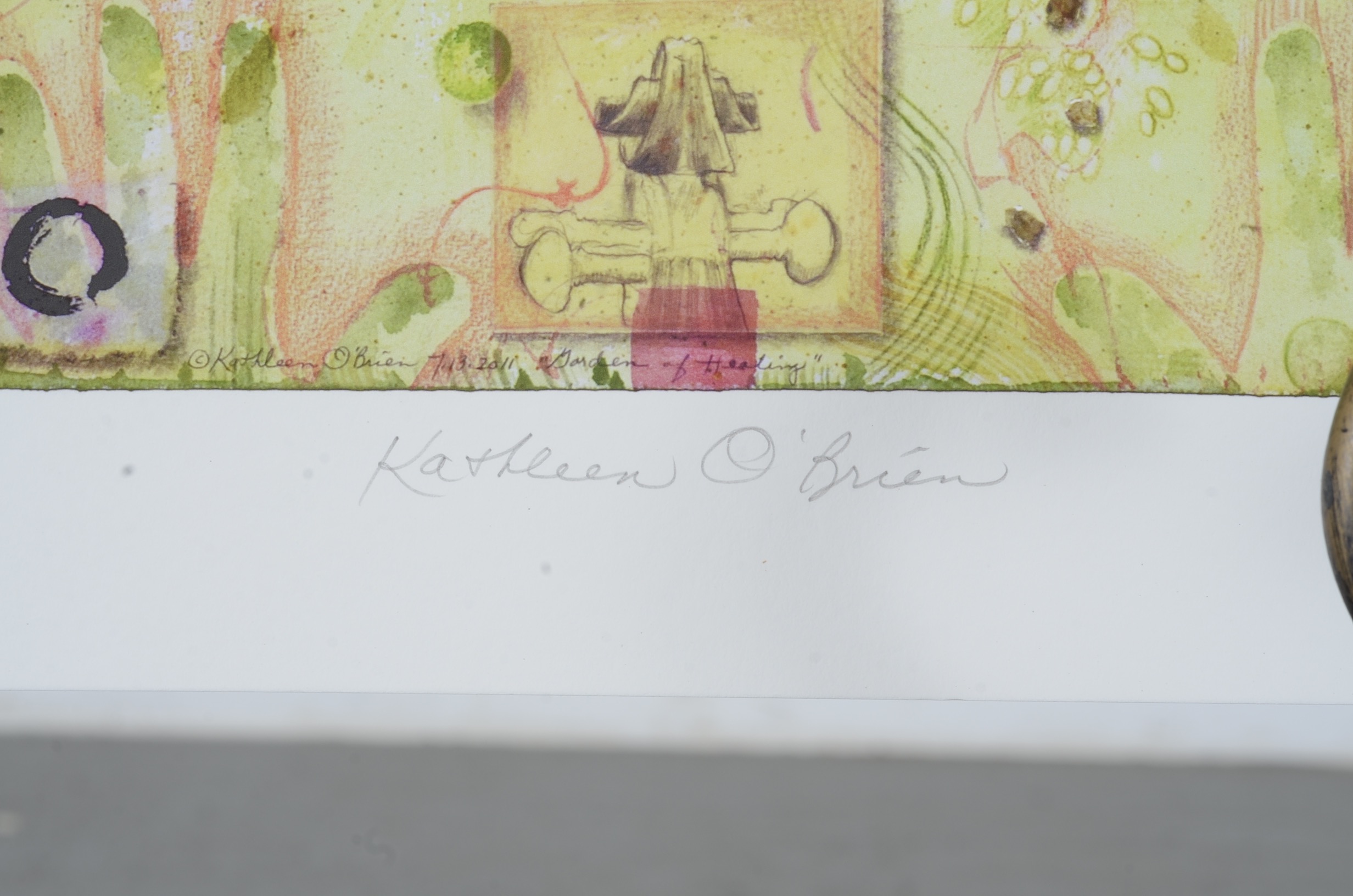 Kathleen O'Brien "Garden of Healing, Garden of Hope" Lithograph