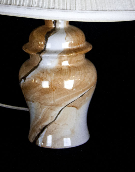 Vintage Lustreware Table Lamp