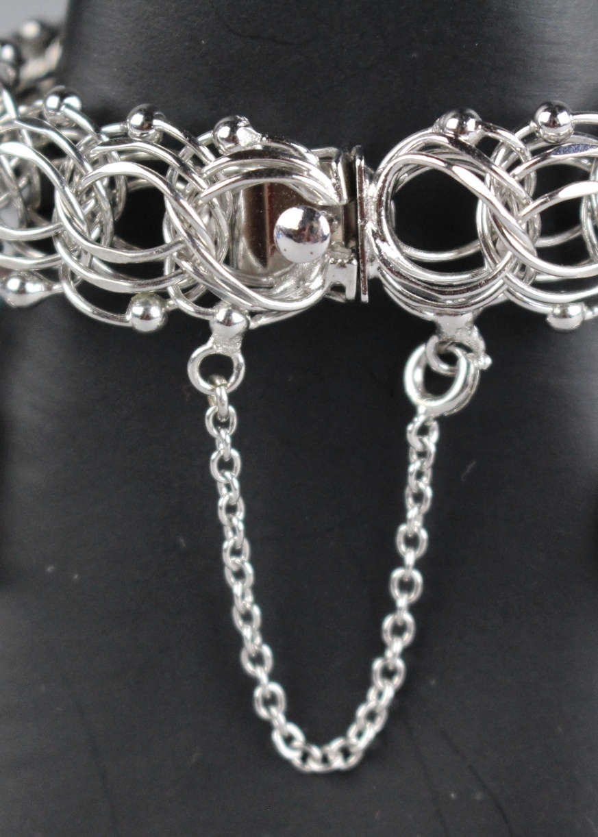 Vintage Charm Bracelet w/ Mixed Sterling and Silver Plate Charms