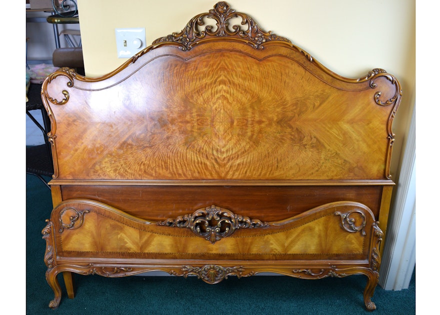 French Provincial Full Size Bed Frame