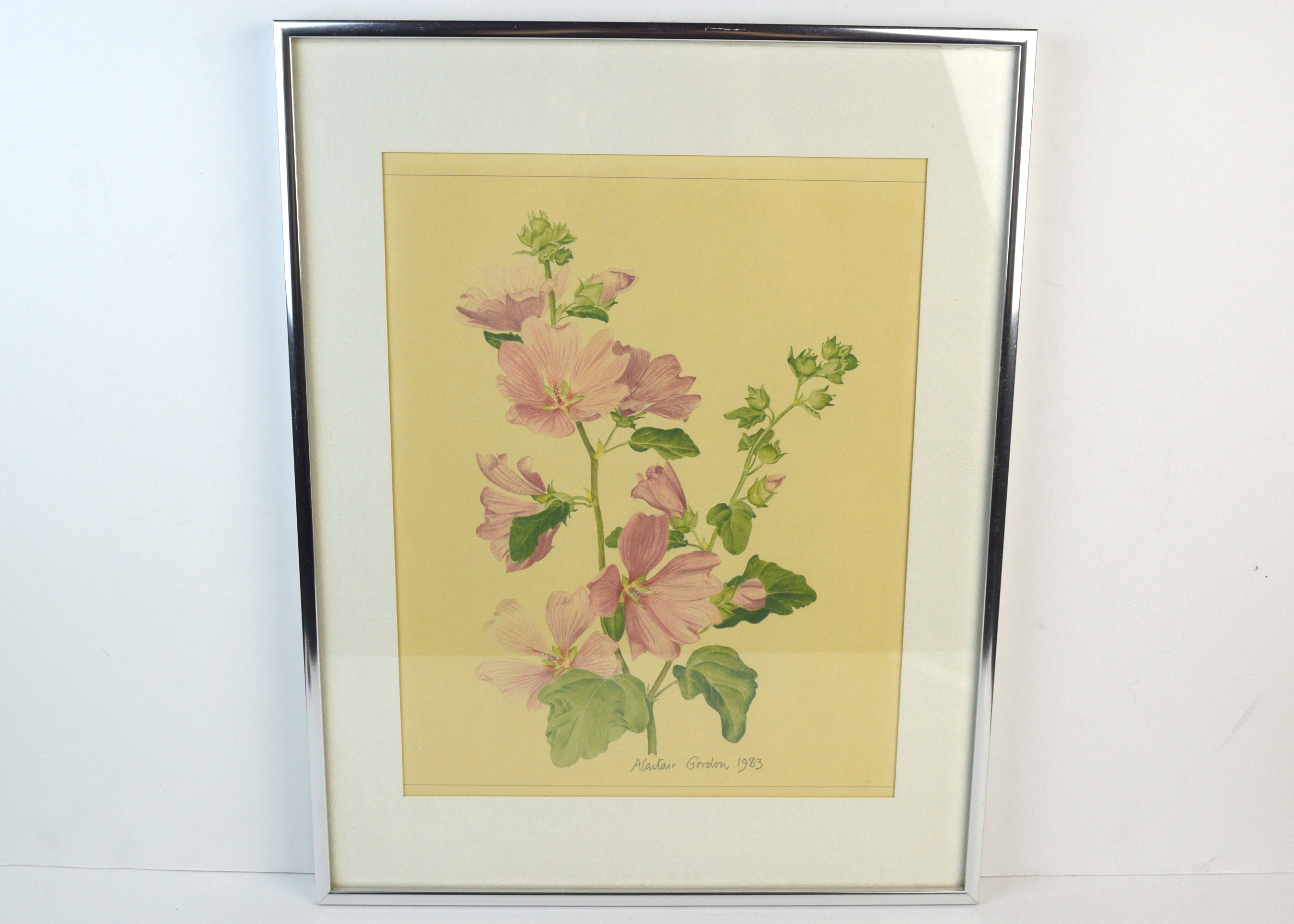 Vintage Alastair Gordon Flower Offset Lithograph