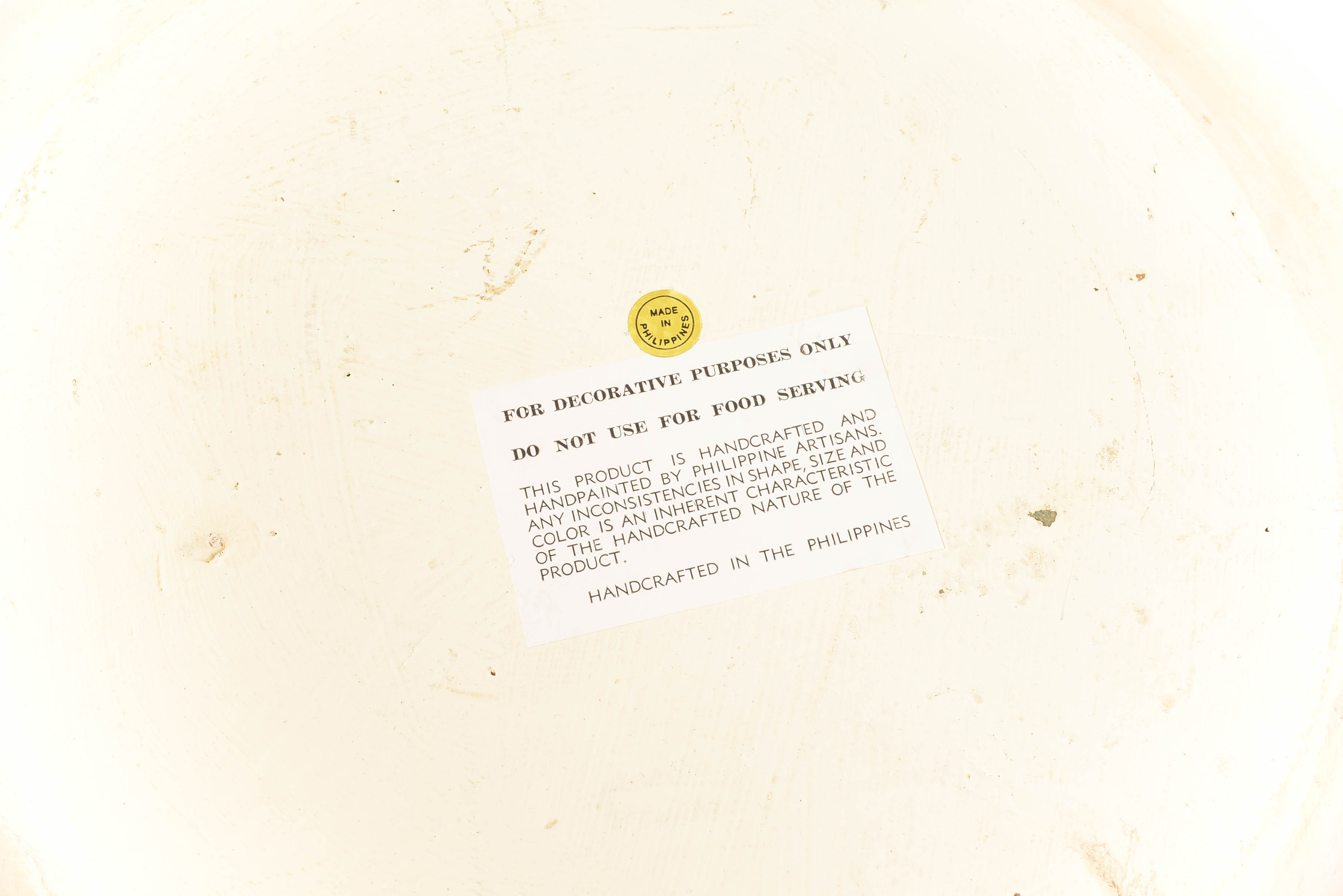 Hand-Painted Decorative Plate and Stand