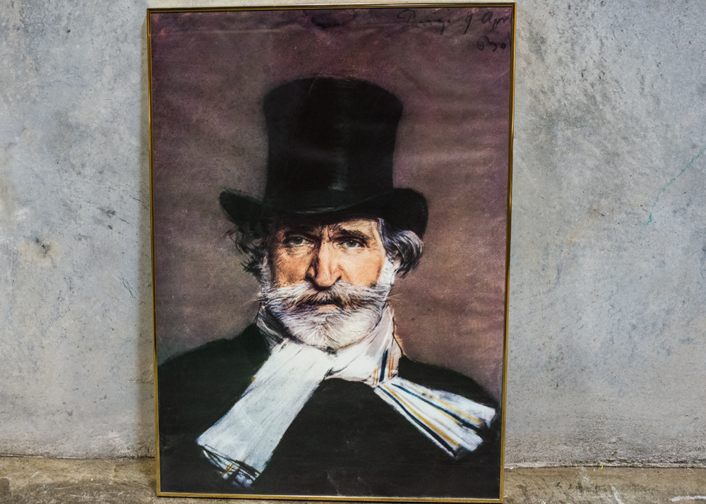 Framed Offset Lithograph of Painted Portrait of Giuseppe Verdi