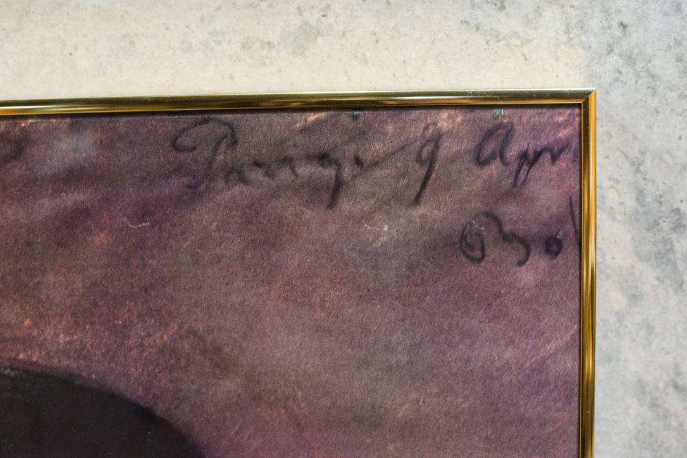 Framed Offset Lithograph of Painted Portrait of Giuseppe Verdi