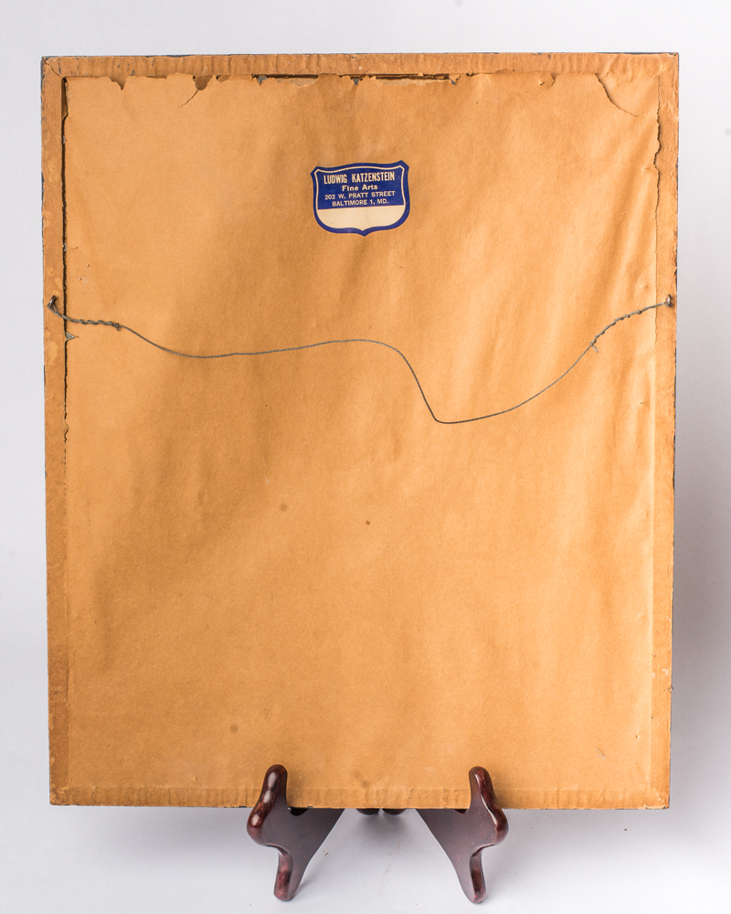 Framed Offset Lithograph of Johannes Brahms Playing Piano