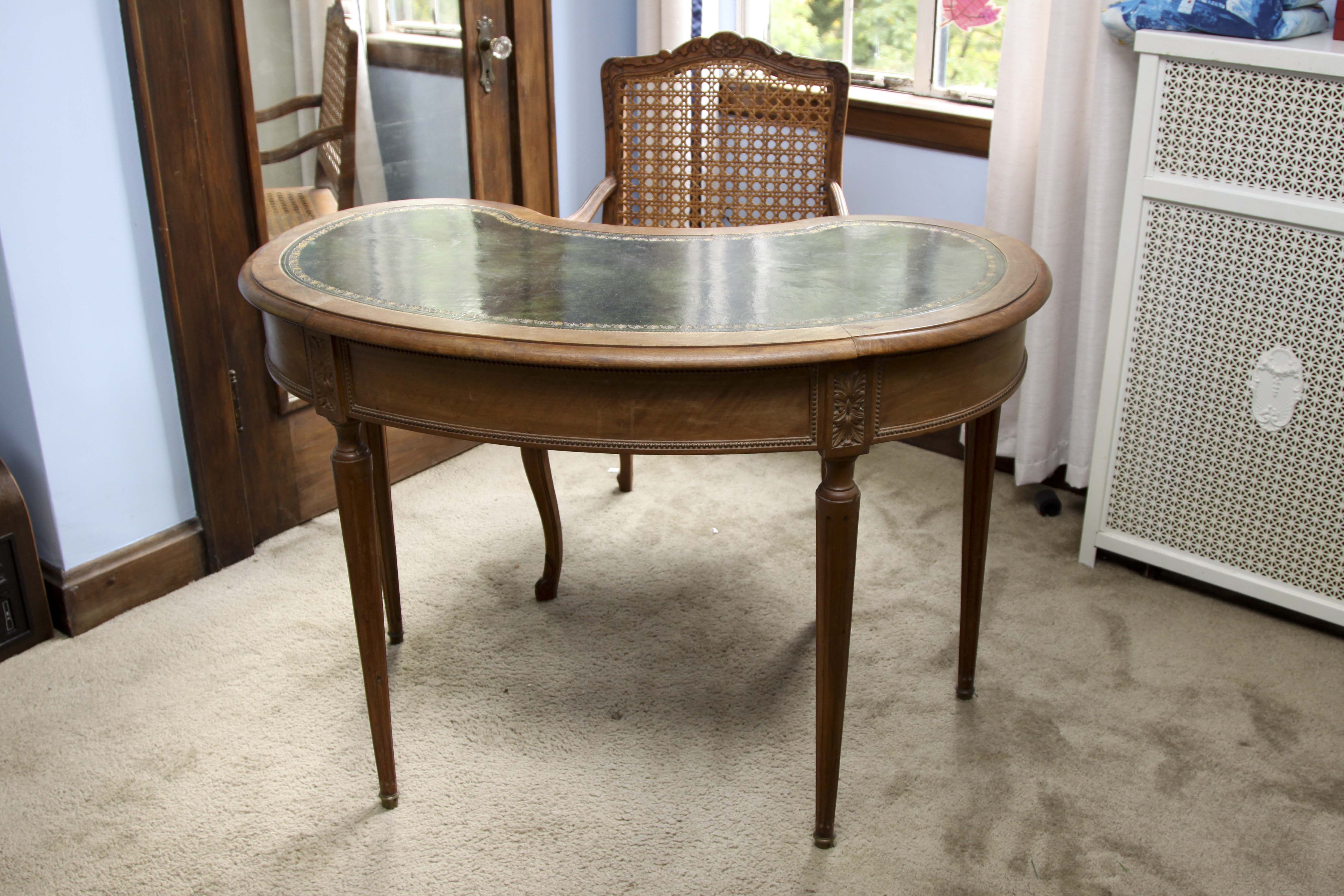 Ladies' Antique French Writing Desk and Chair