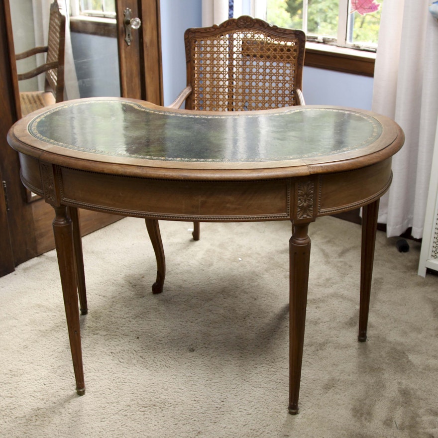 Ladies' Antique French Writing Desk and Chair