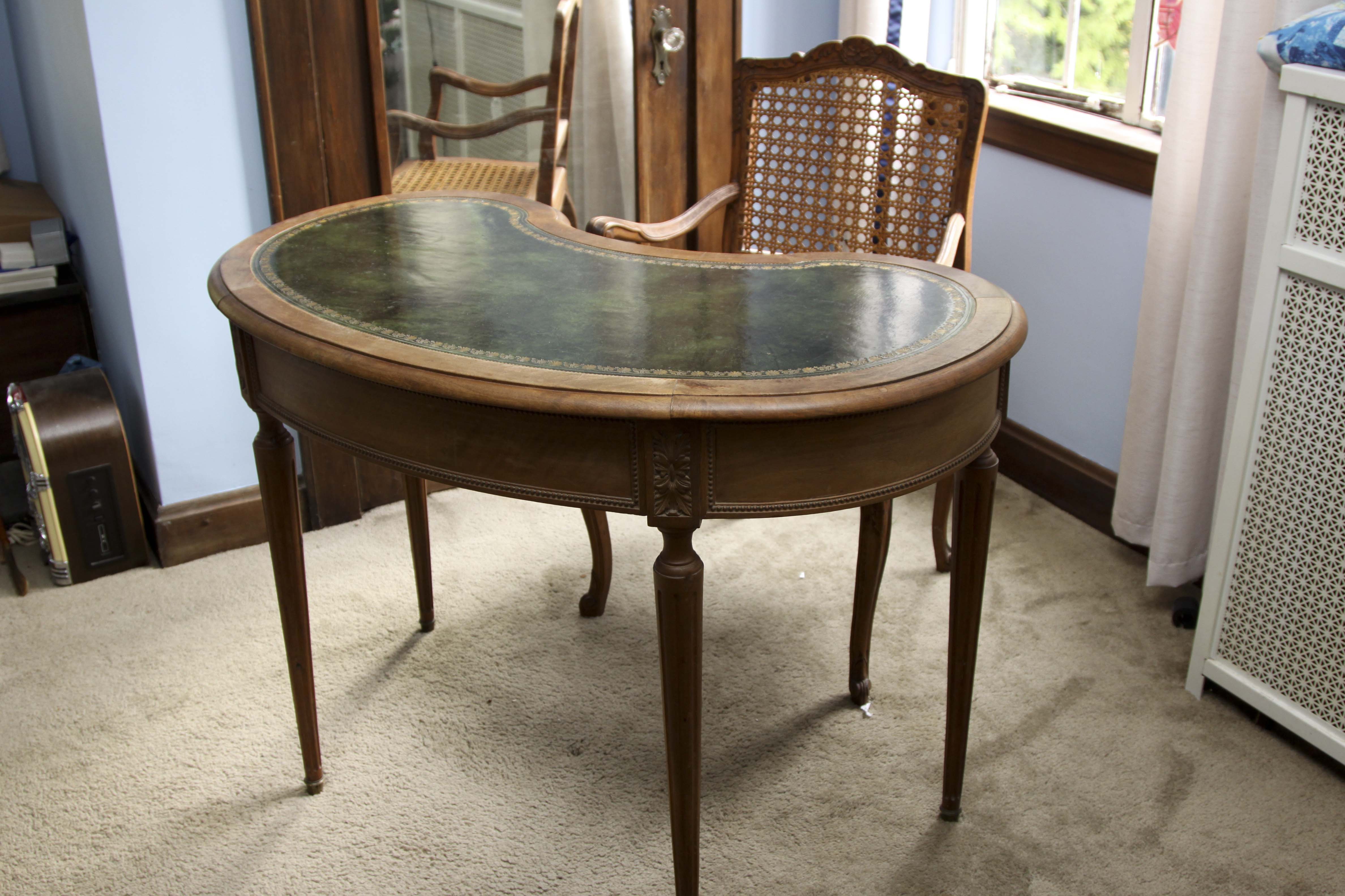 Ladies' Antique French Writing Desk and Chair