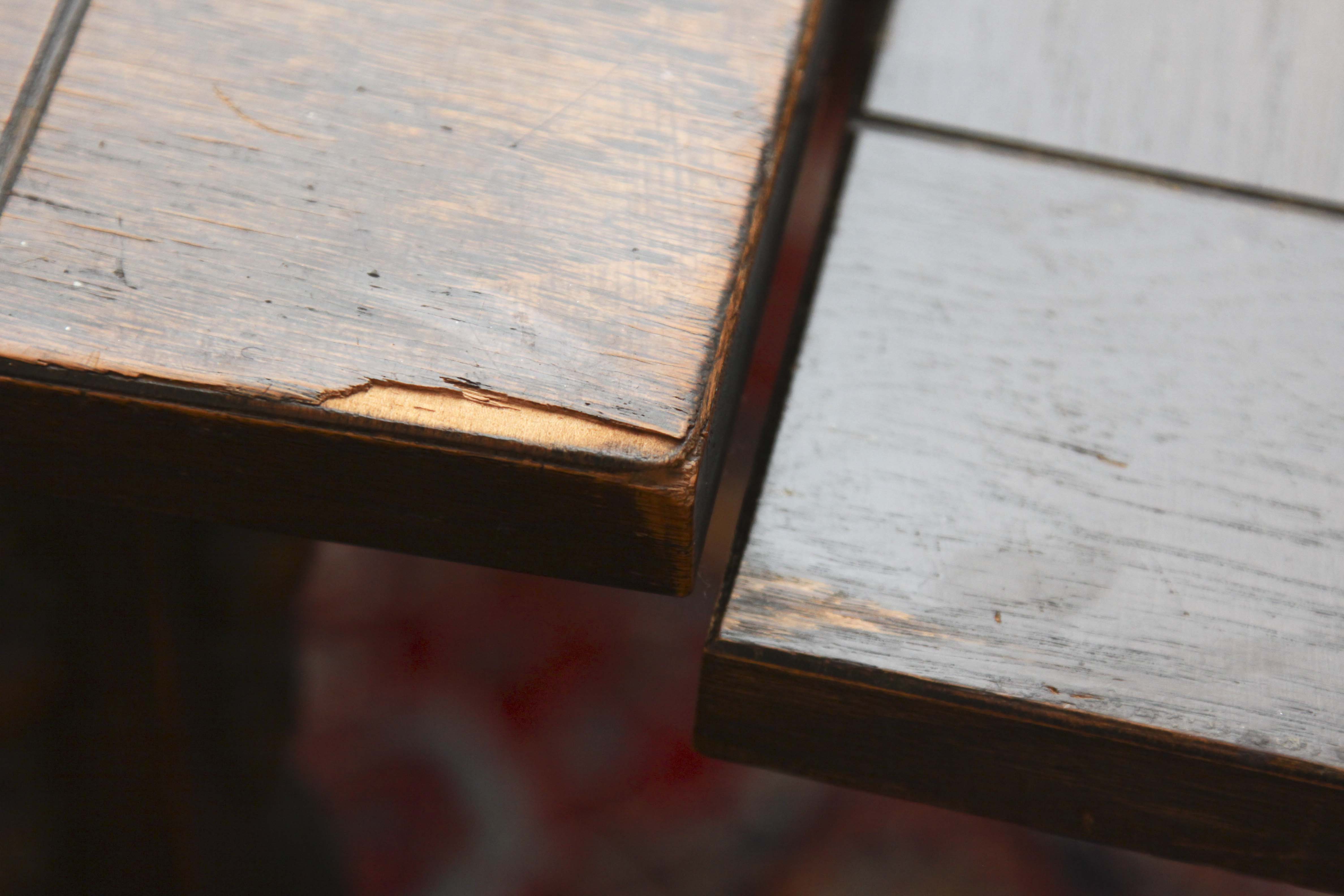 Jacobean Revival Style Dining Table and Five Chairs