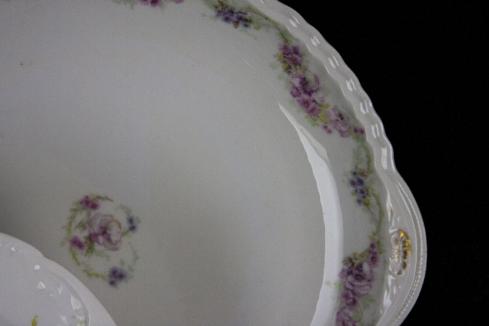 Pair Serving Plates including a Limoges