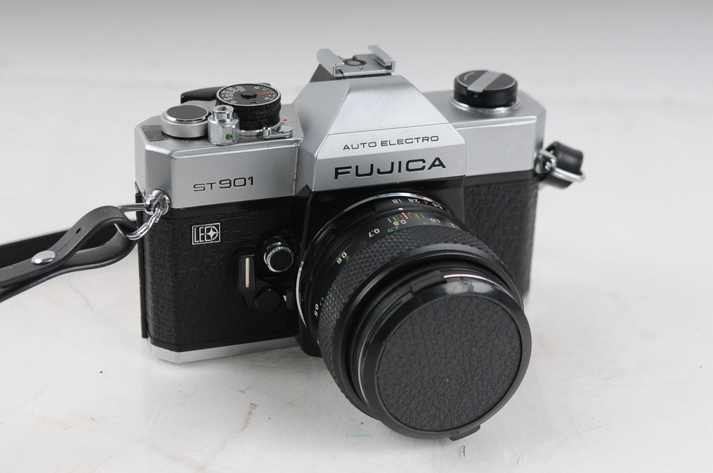 Fujica ST901 35mm Film Camera and Accessories