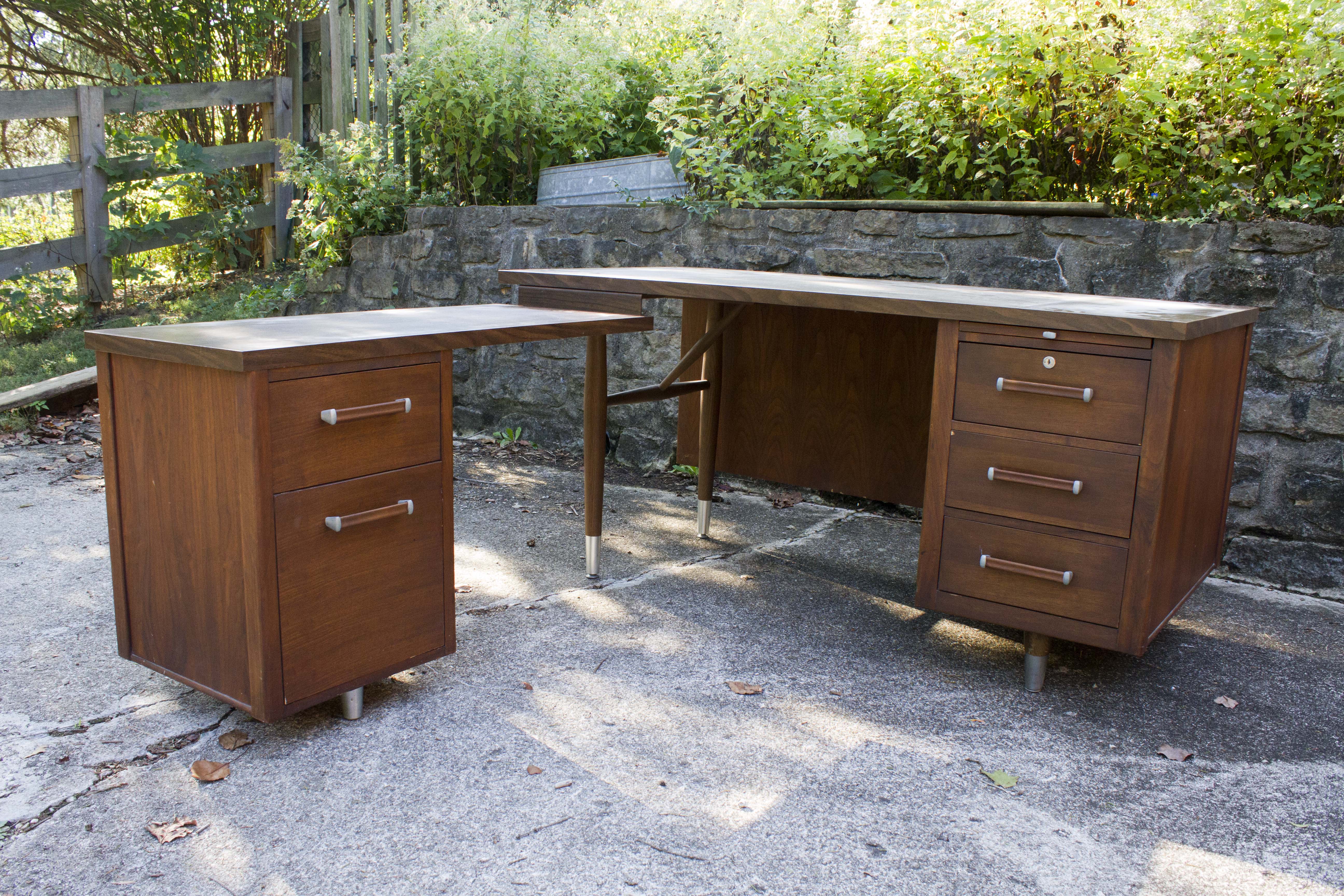 Mid Century Modern Corner Desk