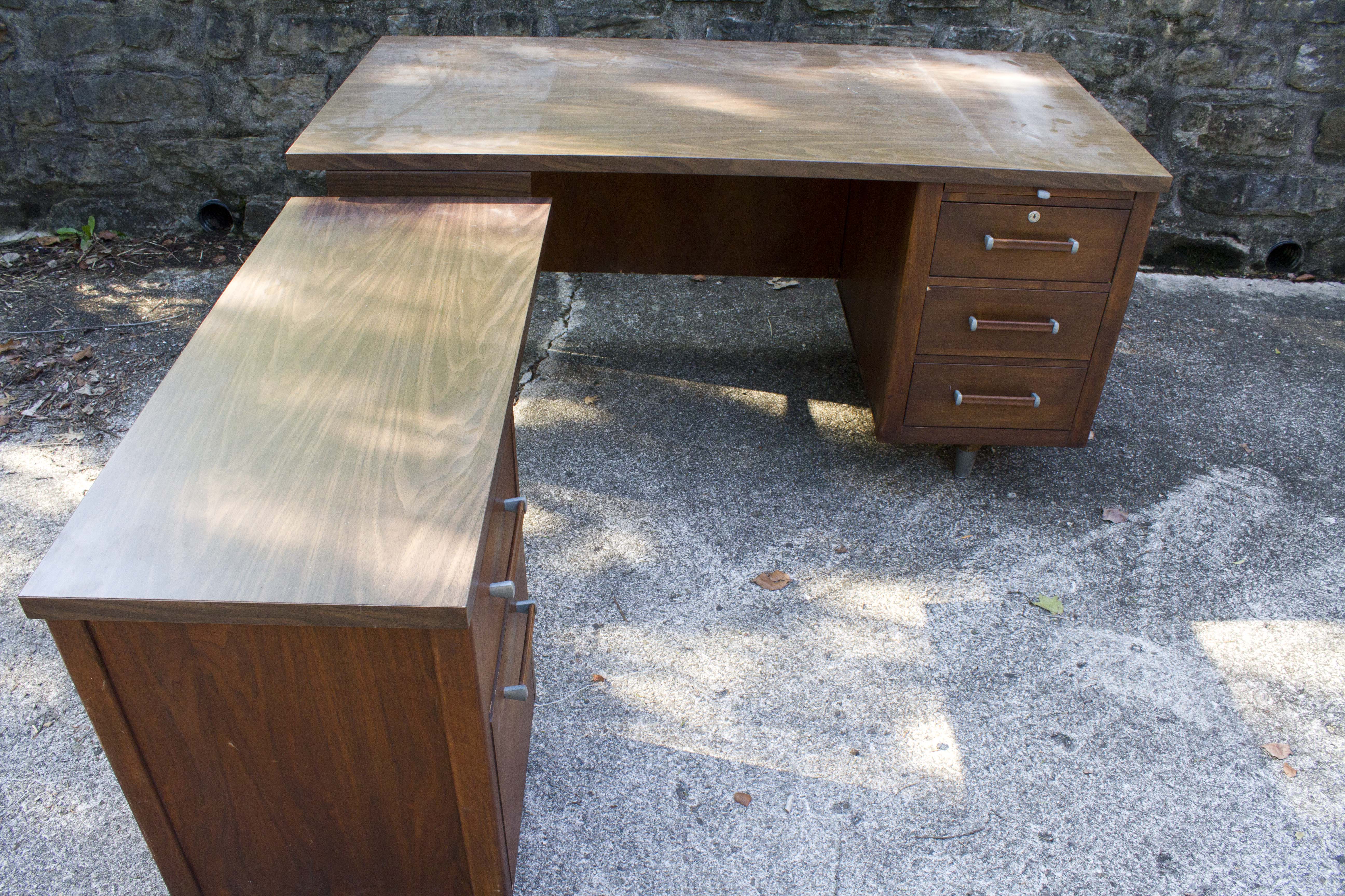 Mid Century Modern Corner Desk