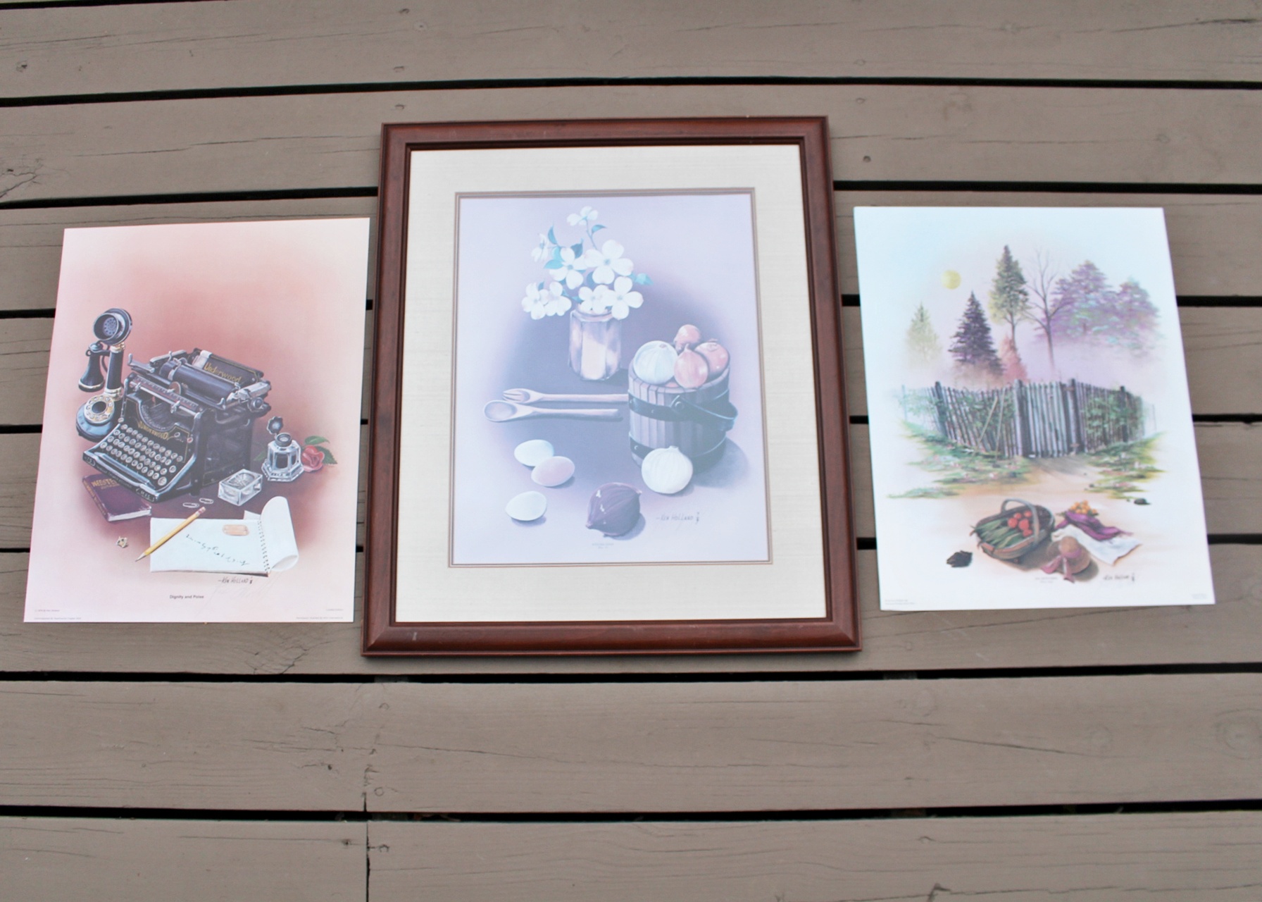 W. V. Artist Ken Holland Signed Prints; One Framed