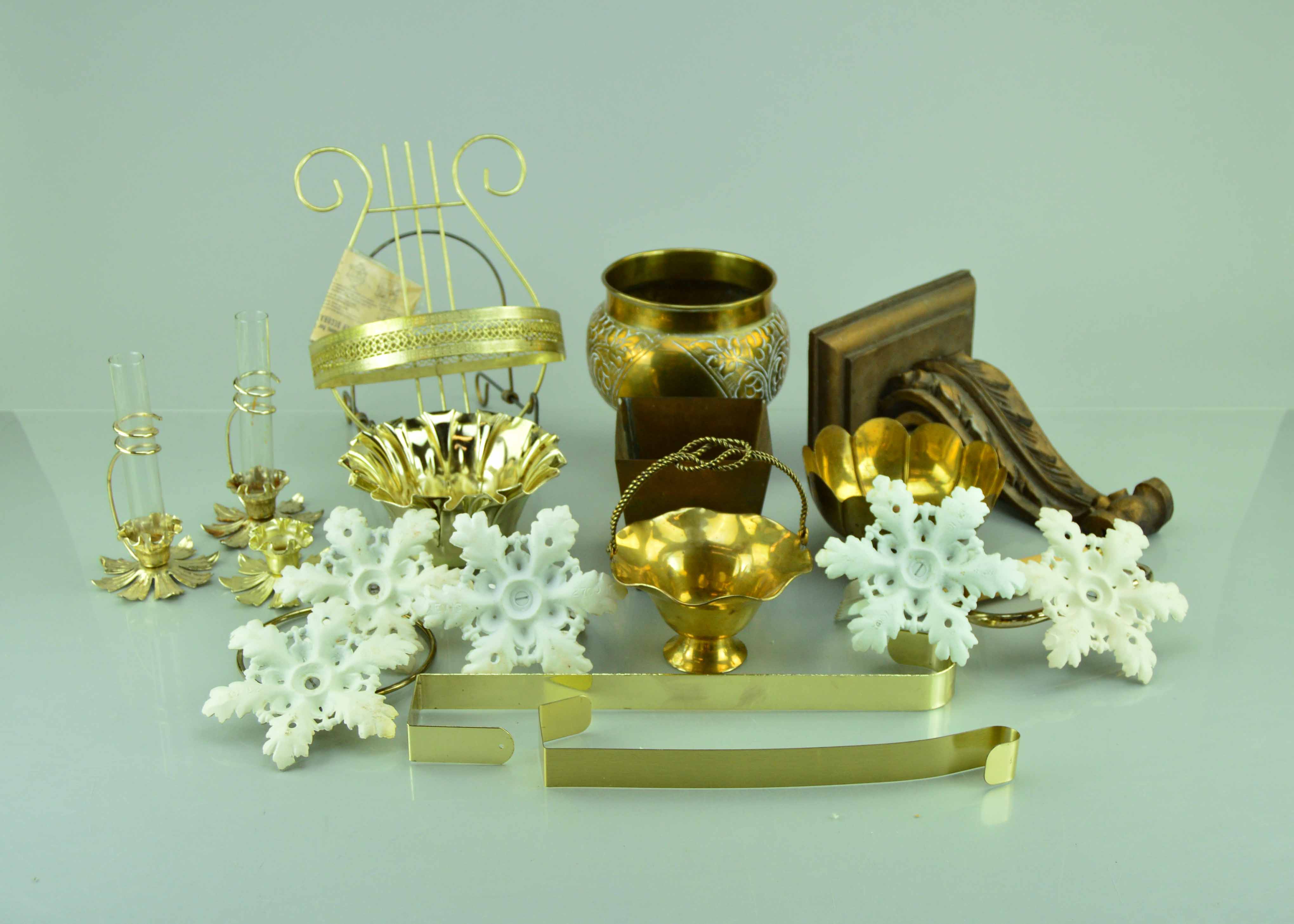 Bathroom and Brass Decor