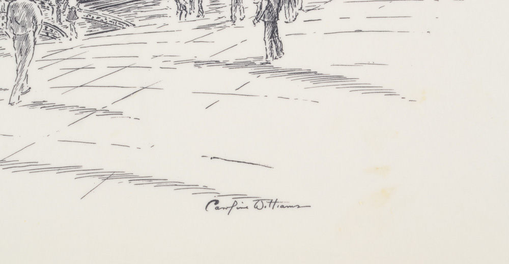 Set of Four Vintage Caroline Williams Cincinnati Placemats