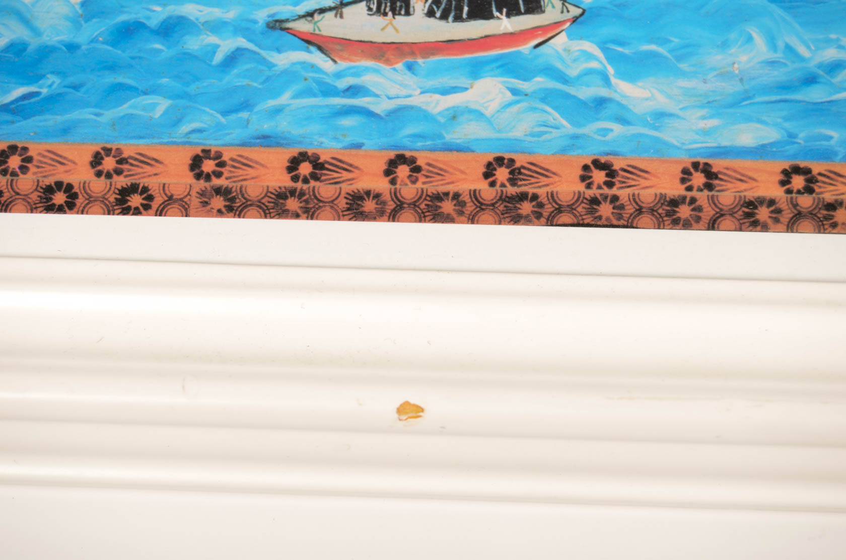 Signed Howard Finster "Story Map of the United States" Lithograph