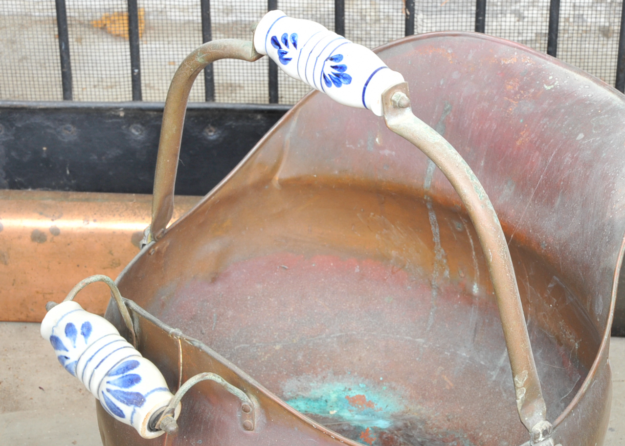 Antique English Fireplace Fender and Seat