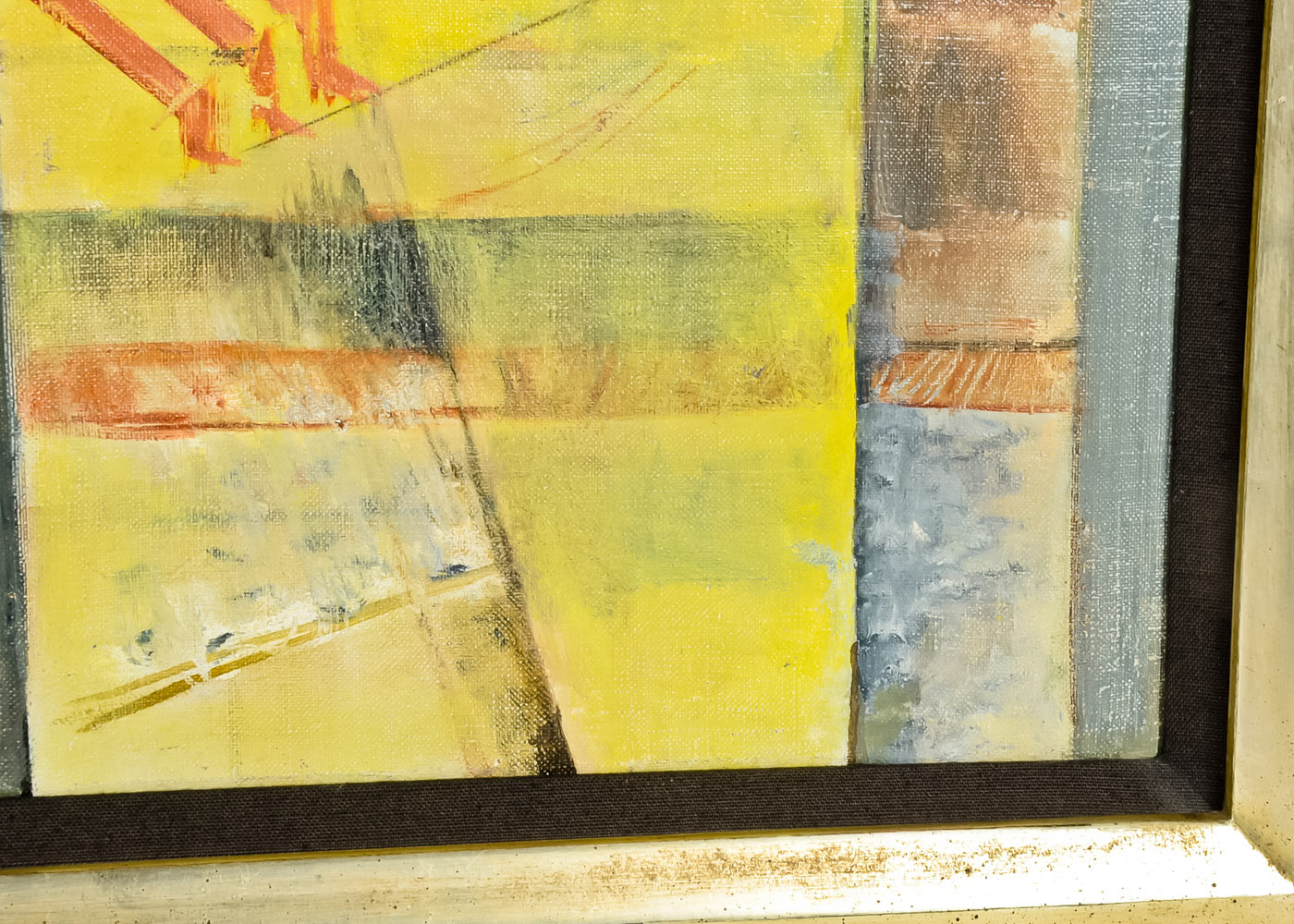 "Cubist Painting, Violin" Original Oil on Canvas by Perle Fine