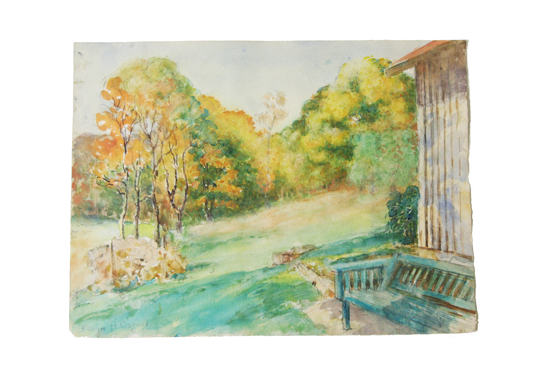 Original Harry Haviland Osgood Watercolor Painting