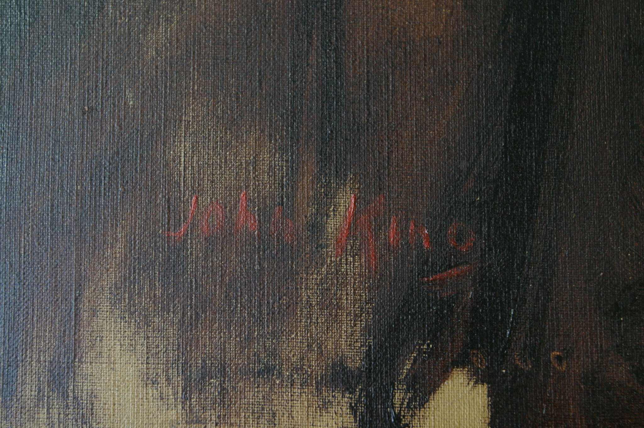 Circa 1930s L.S. Ayres Executive Oil on Canvas Portrait