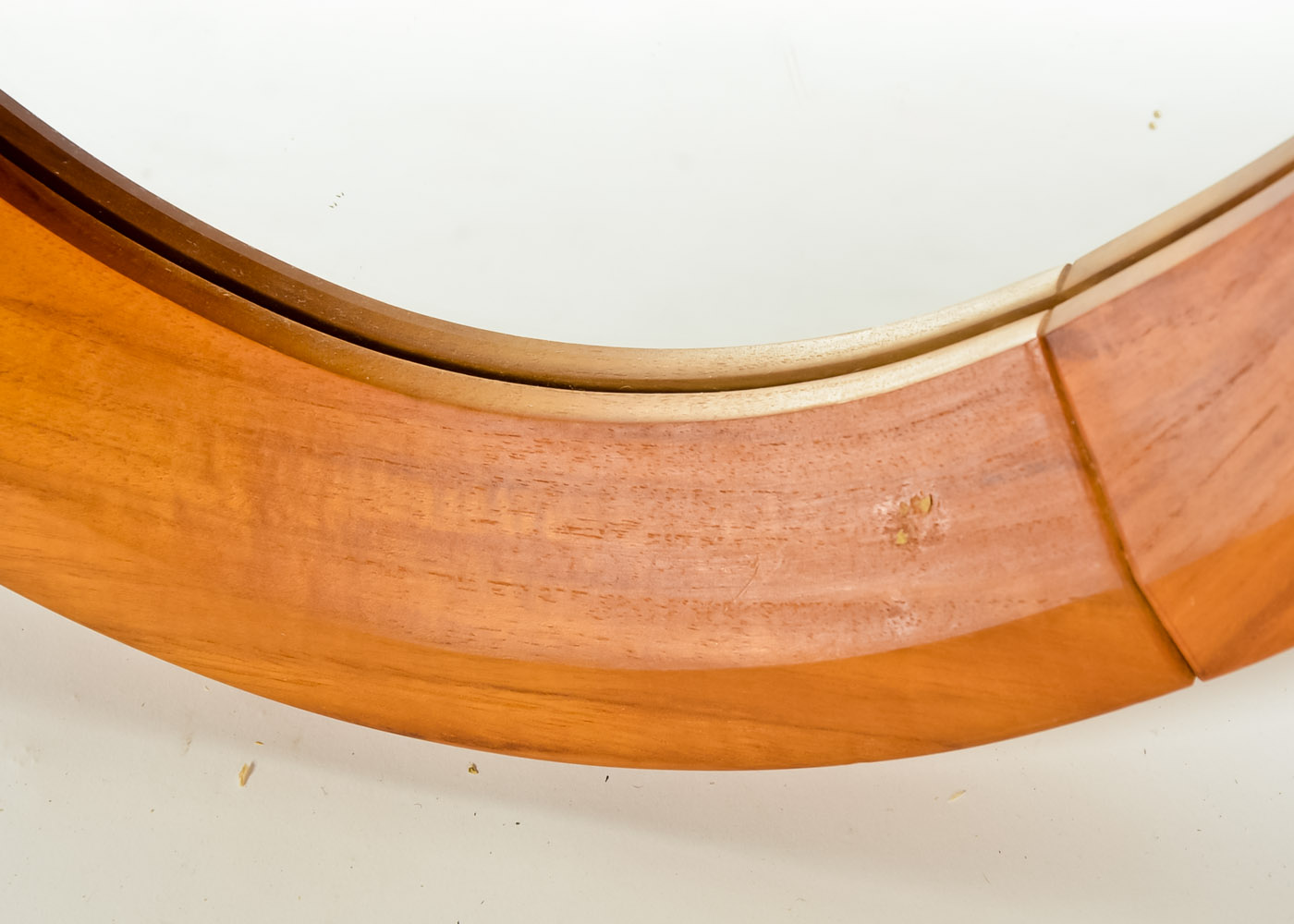 Cherry Wood Oval Mirror