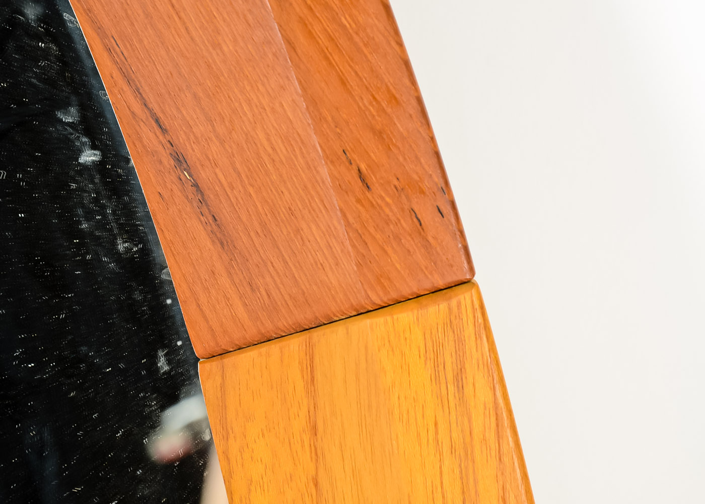 Cherry Wood Oval Mirror