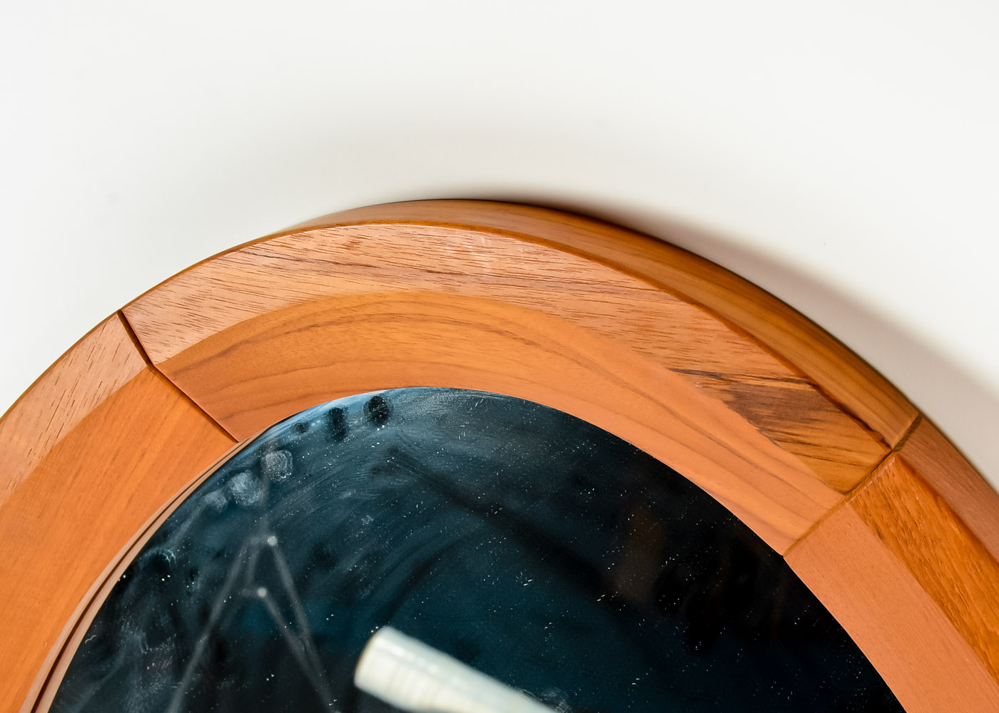 Cherry Wood Oval Mirror