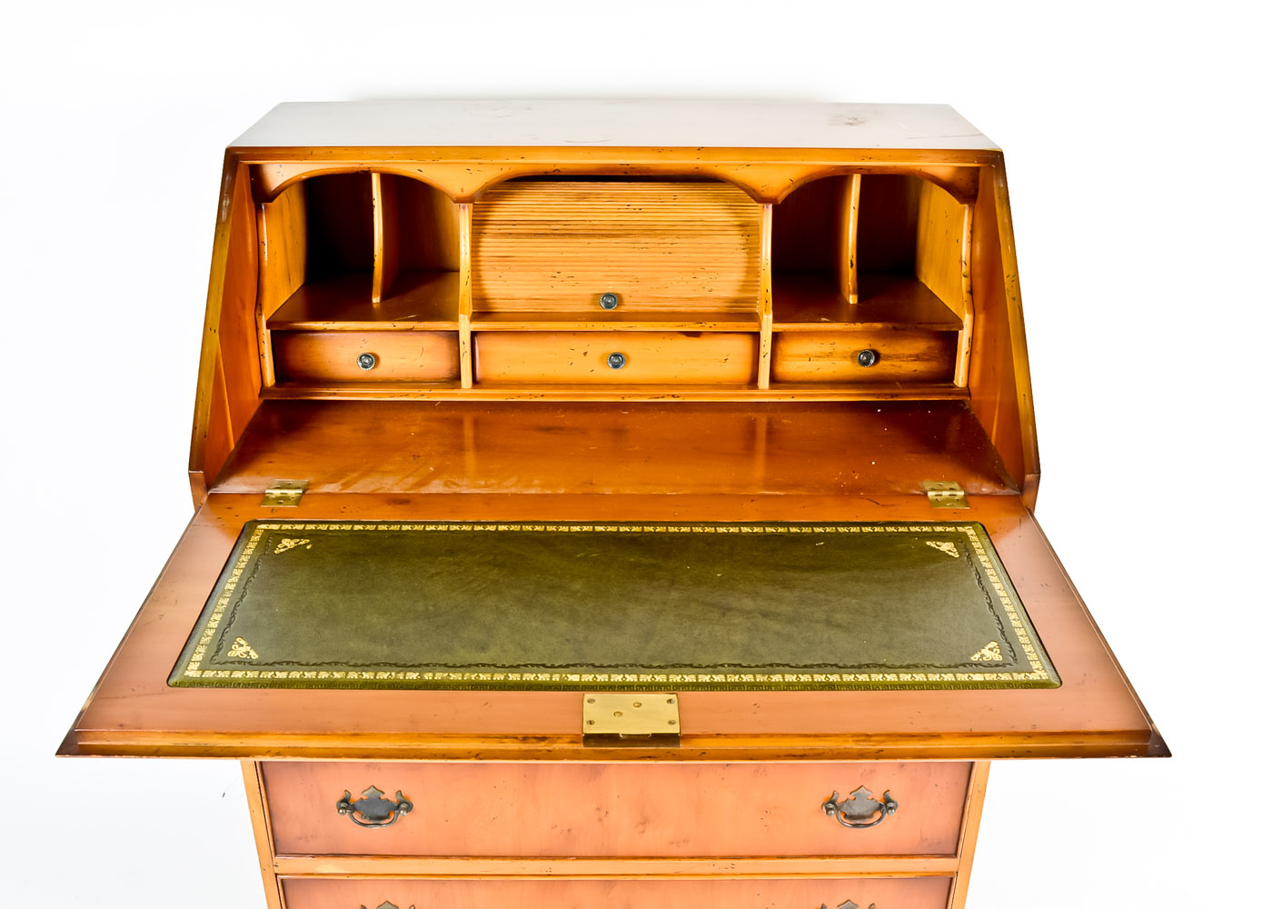 Vintage Oak Secretary Desk by RR English Reproduction Furniture