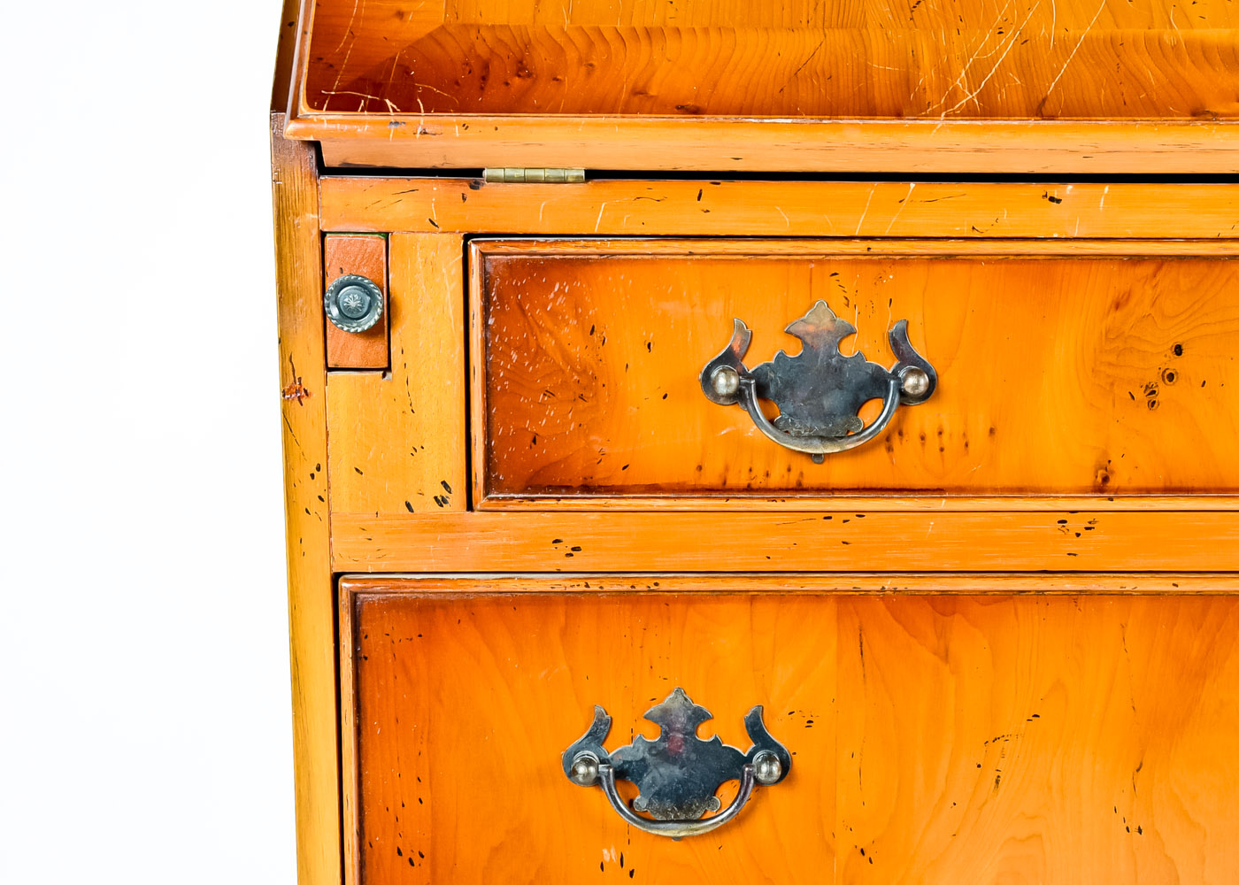 Vintage Oak Secretary Desk by RR English Reproduction Furniture