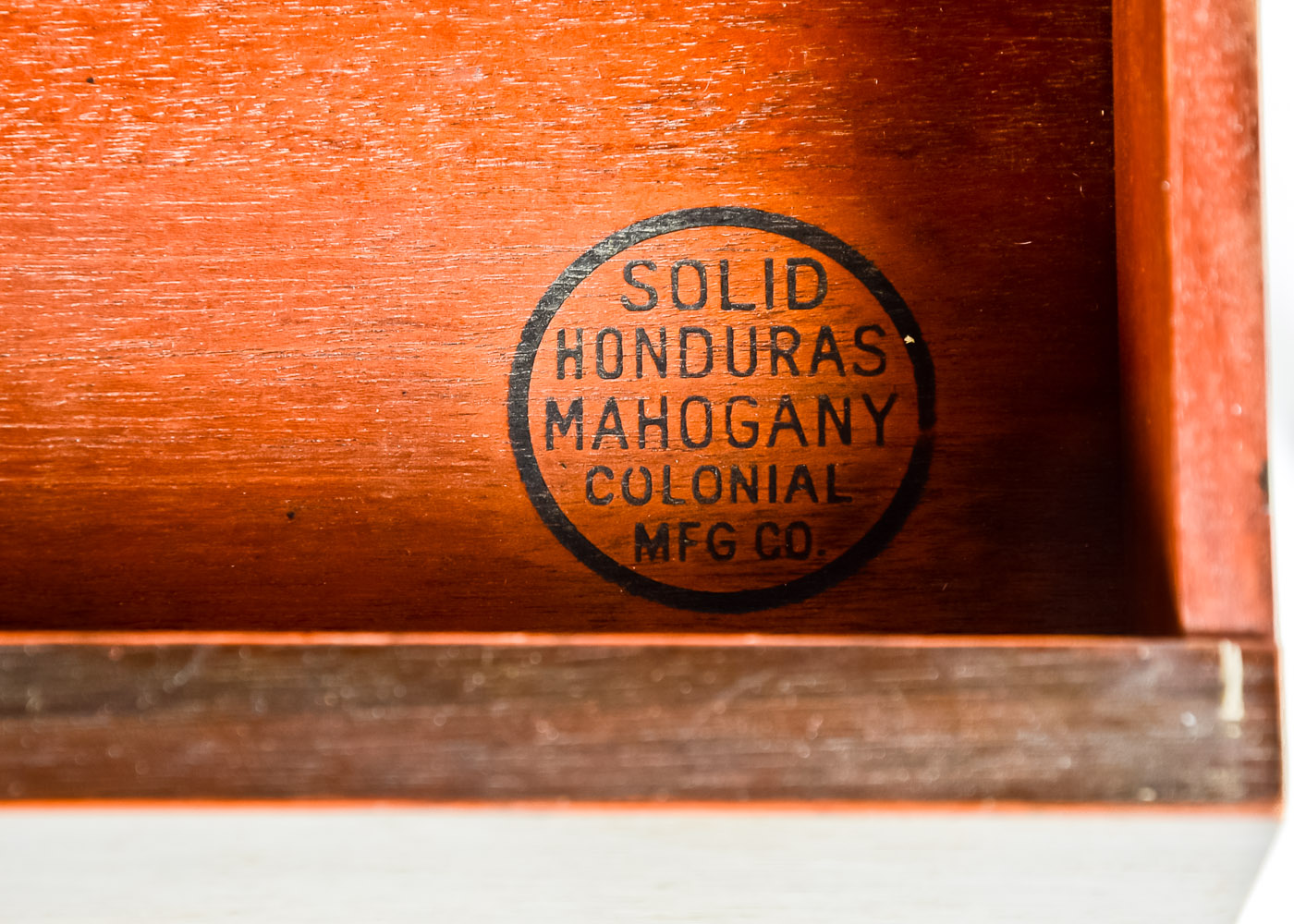 Colonial MFG Co. Solid Mahogany Writing Desk