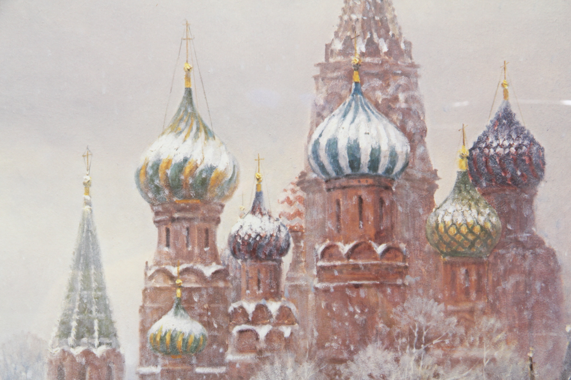 Offset Lithograph of "Cathedral of St. Basil" by G. Harvey