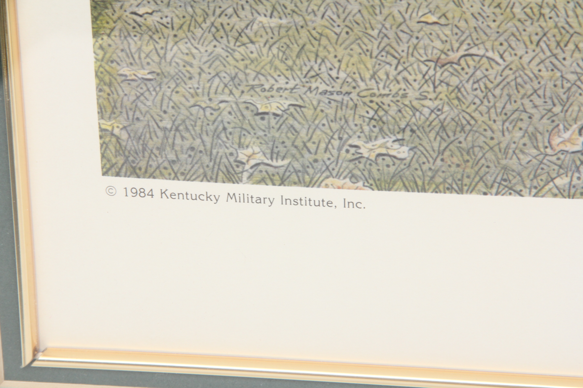 "Kentucky Military Institute" Offset Lithograph by Robert Combs